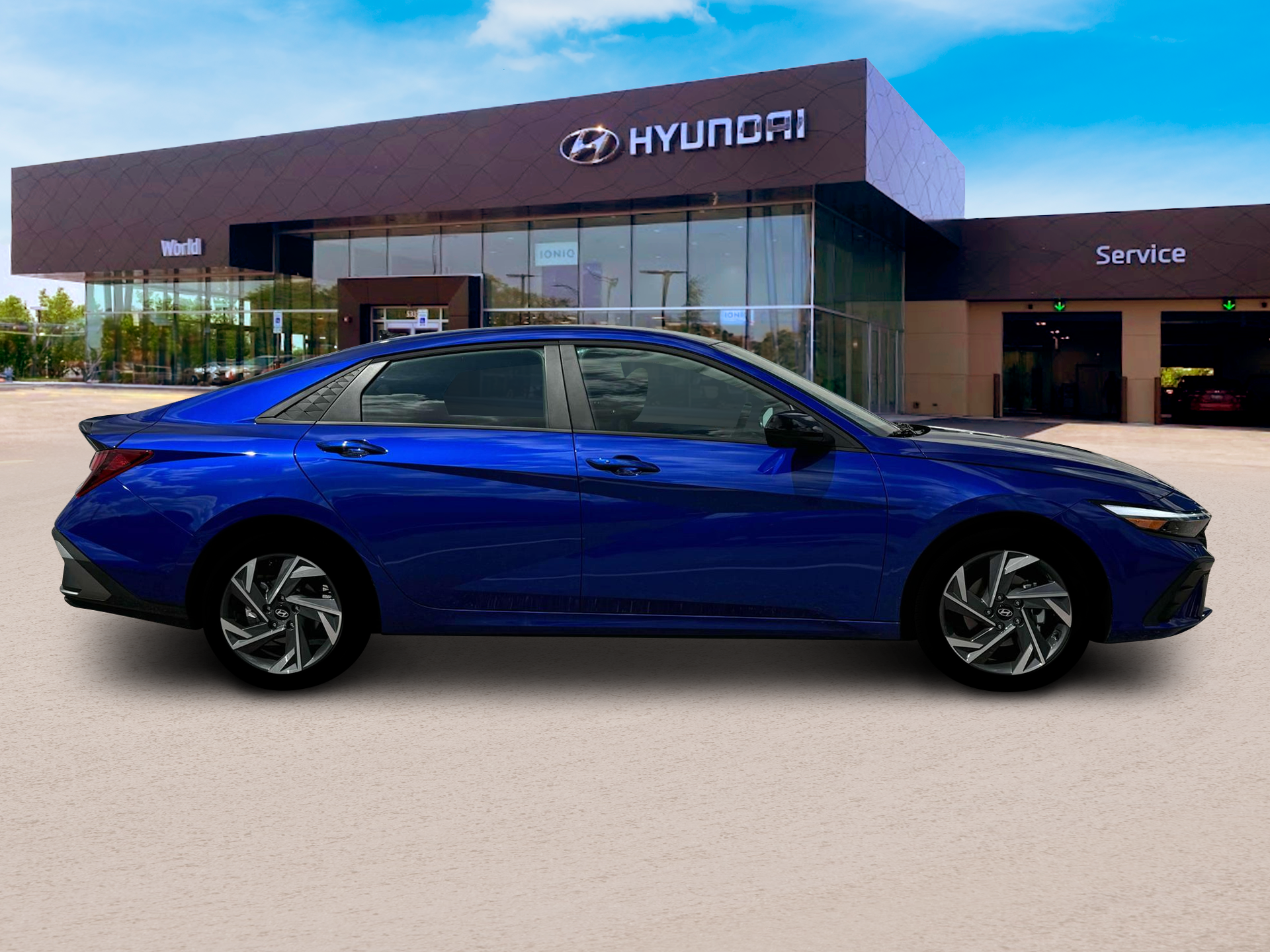 New 2025 Intense Blue Hyundai SEL Sport image 9