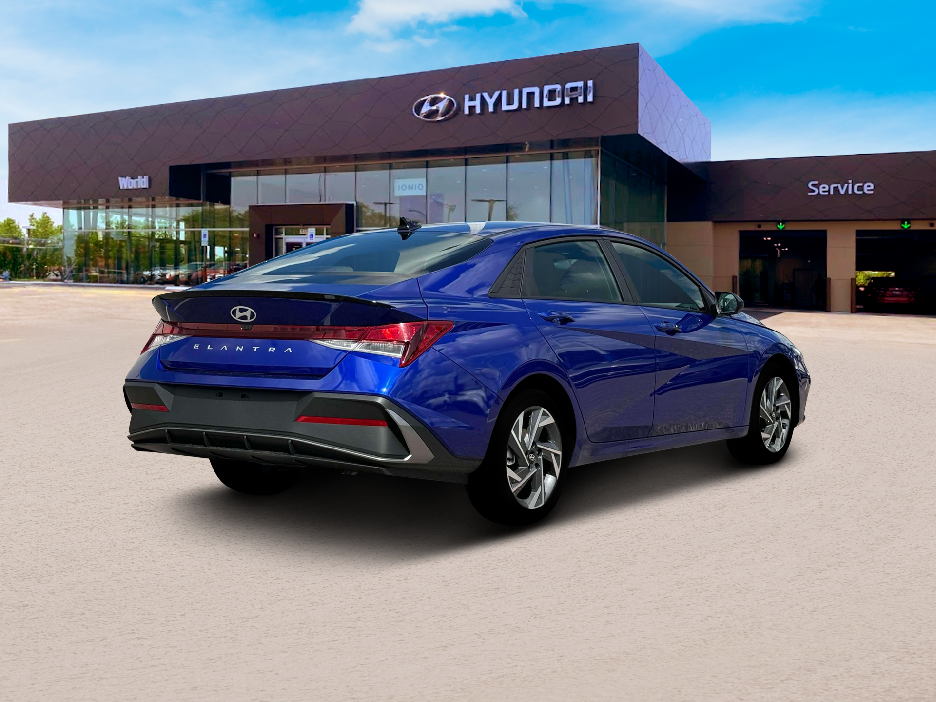 New 2025 Intense Blue Hyundai SEL Sport image 7