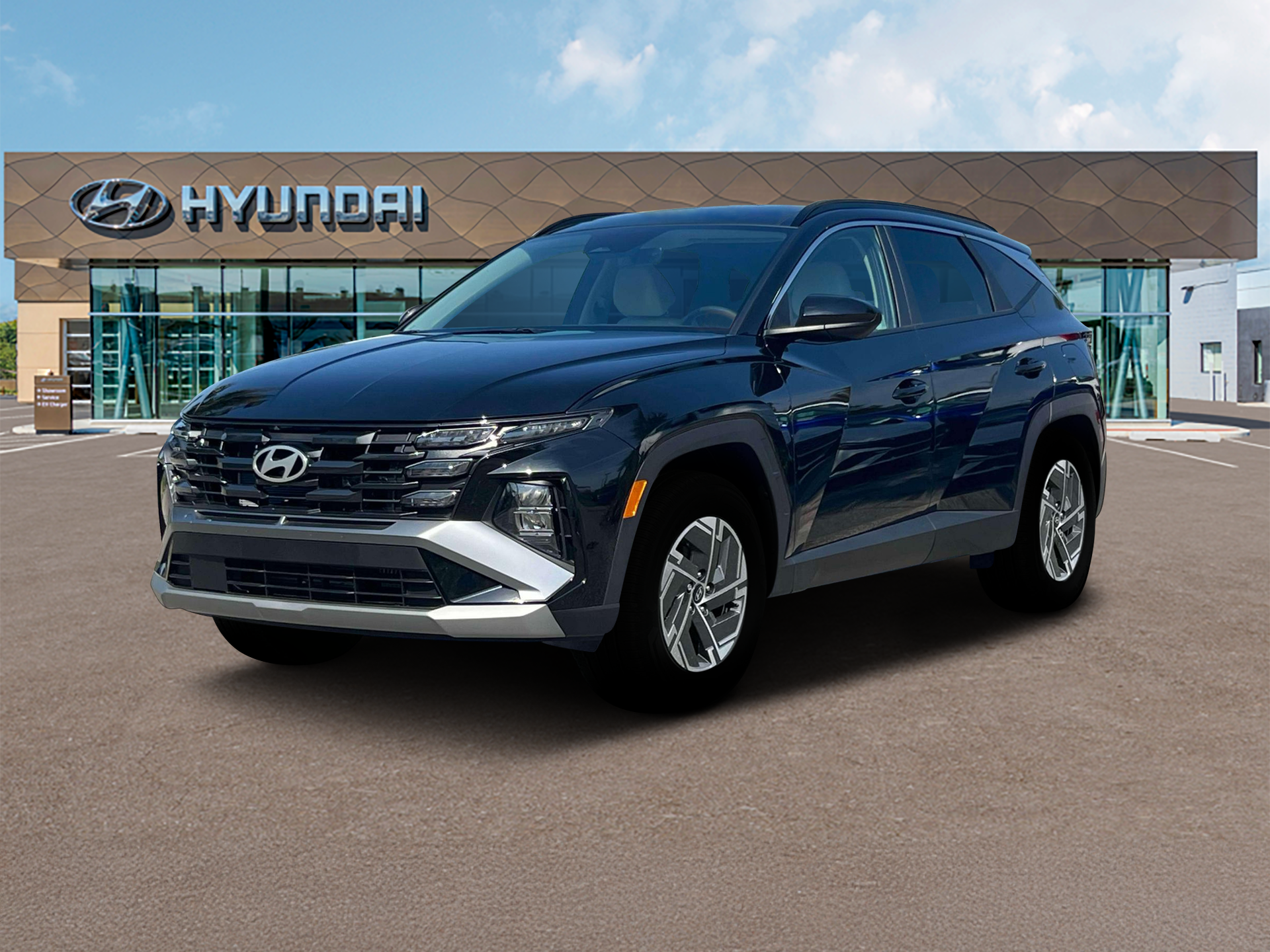 Ash Black 2025 Hyundai Tucson Hybrid Blue AWD SUV / Crossover All-Wheel Drive Automatic