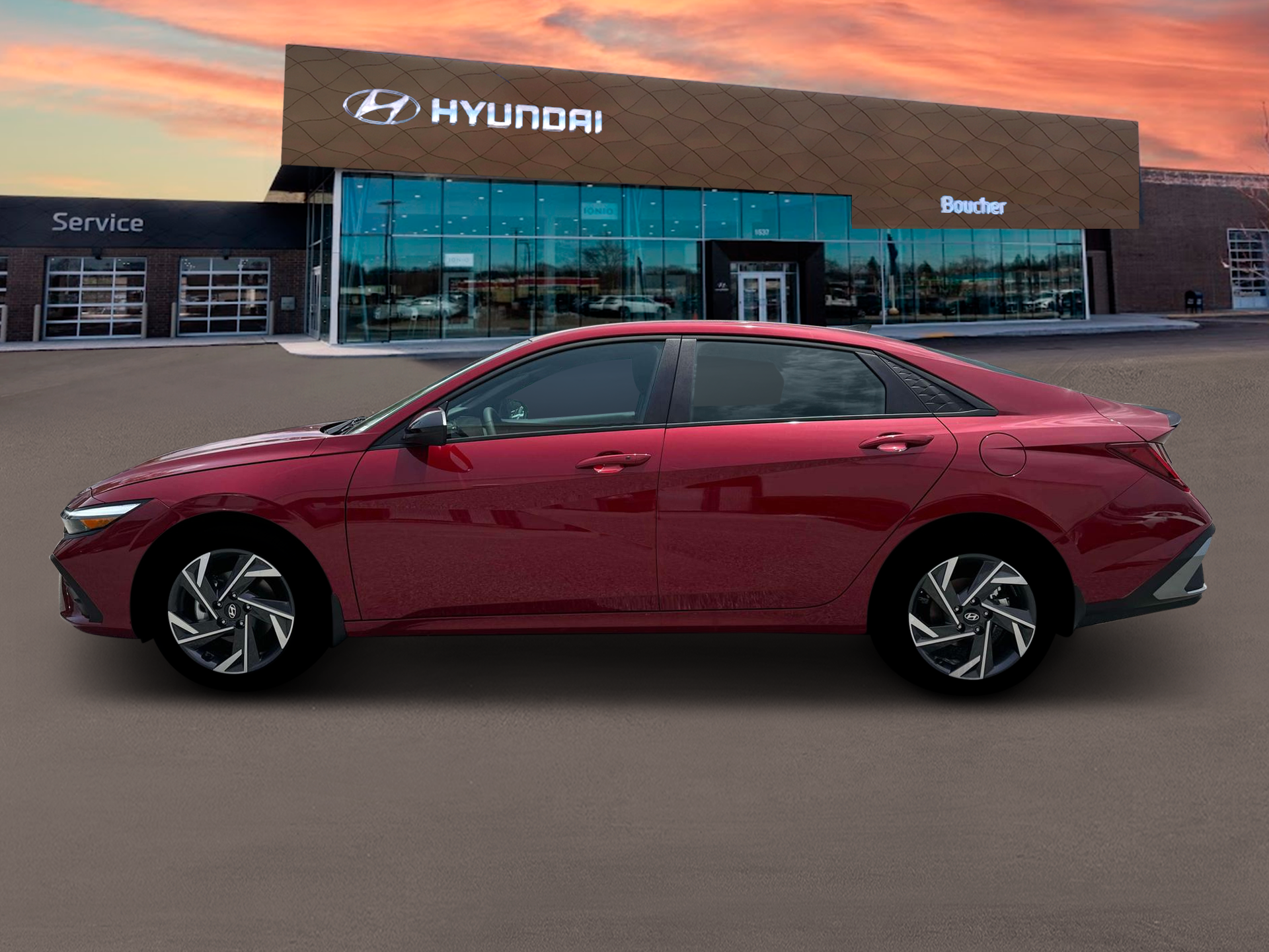 New 2025 Ultimate Red Hyundai SEL Sport image 3