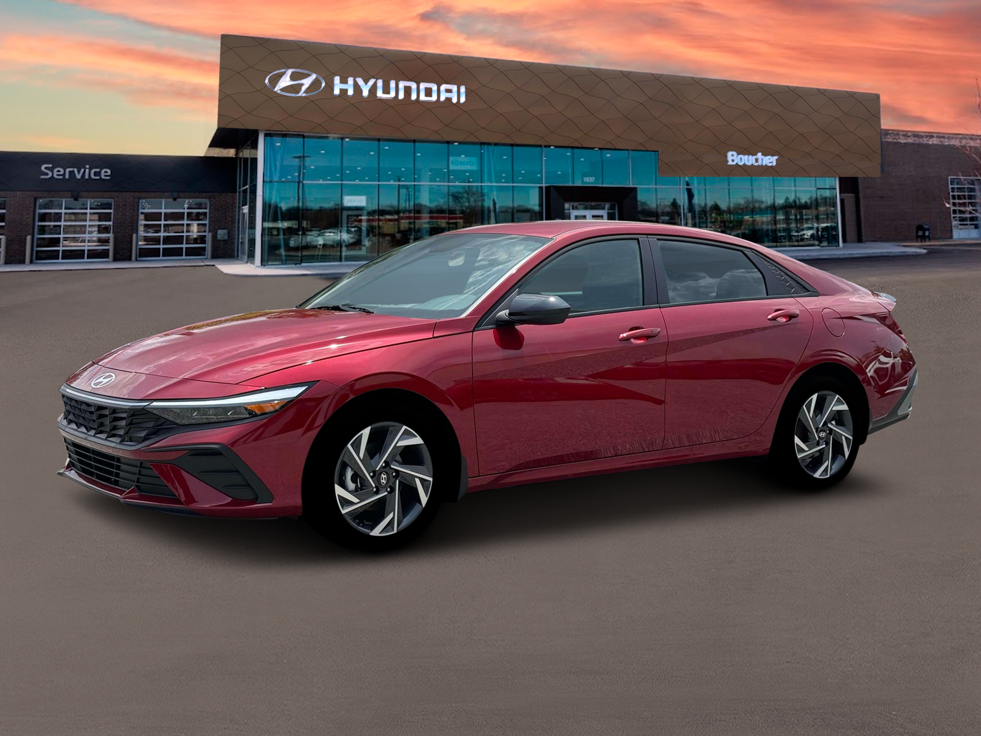 New 2025 Ultimate Red Hyundai SEL Sport image 2