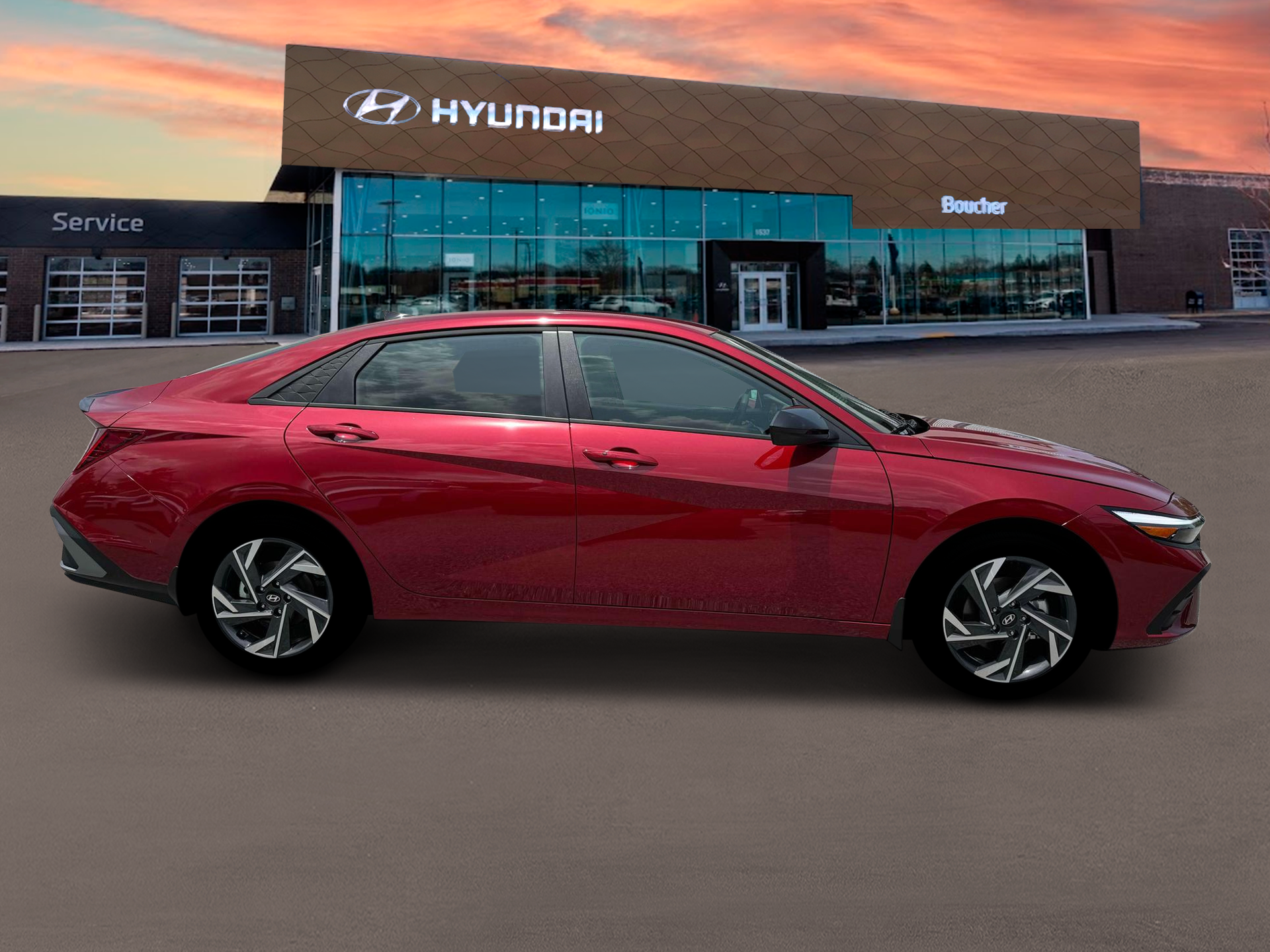New 2025 Ultimate Red Hyundai SEL Sport image 4