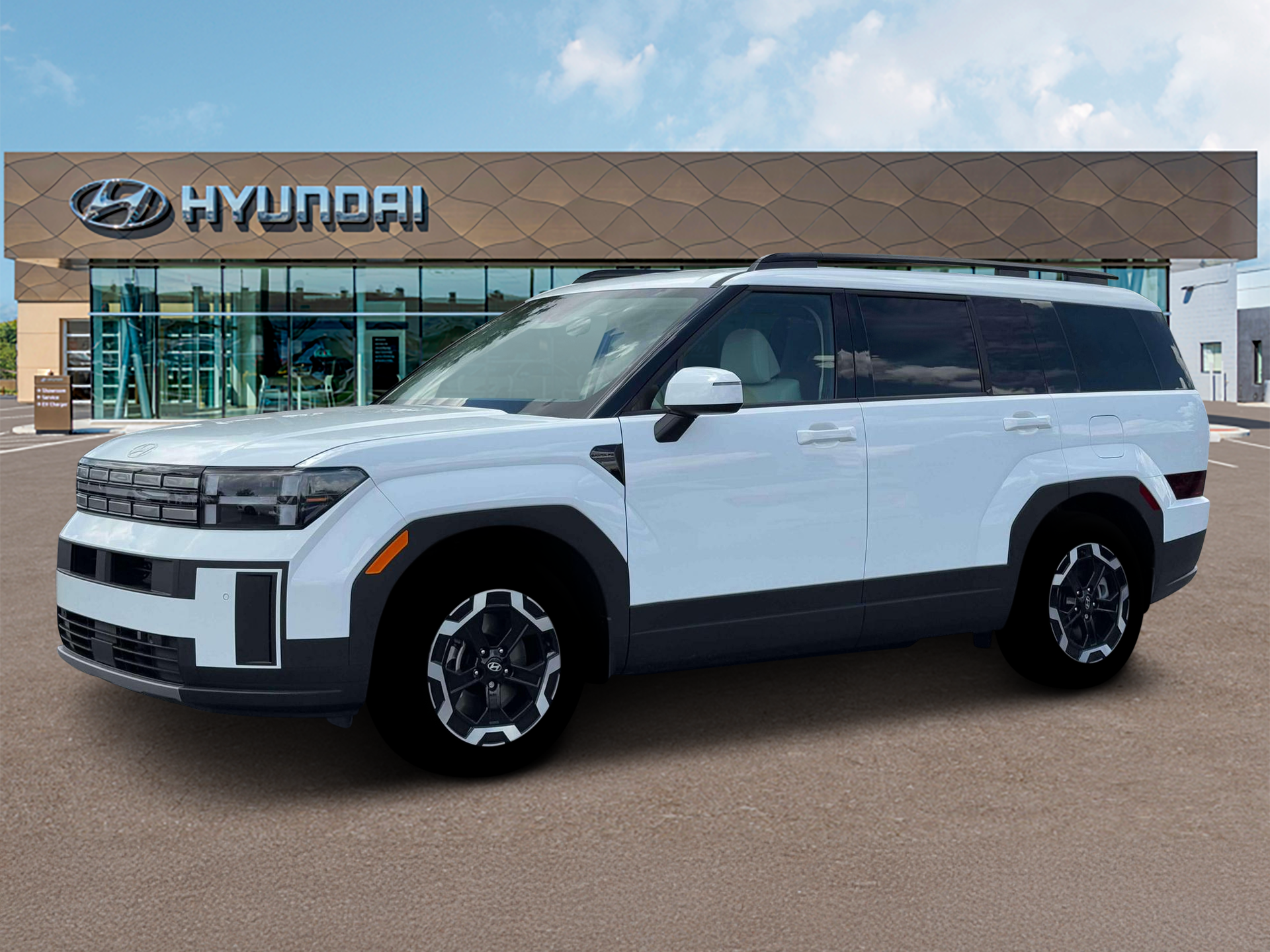 Serenity White 2026 Hyundai Santa Fe SUV / Crossover Front-Wheel Drive 8-Speed Automatic