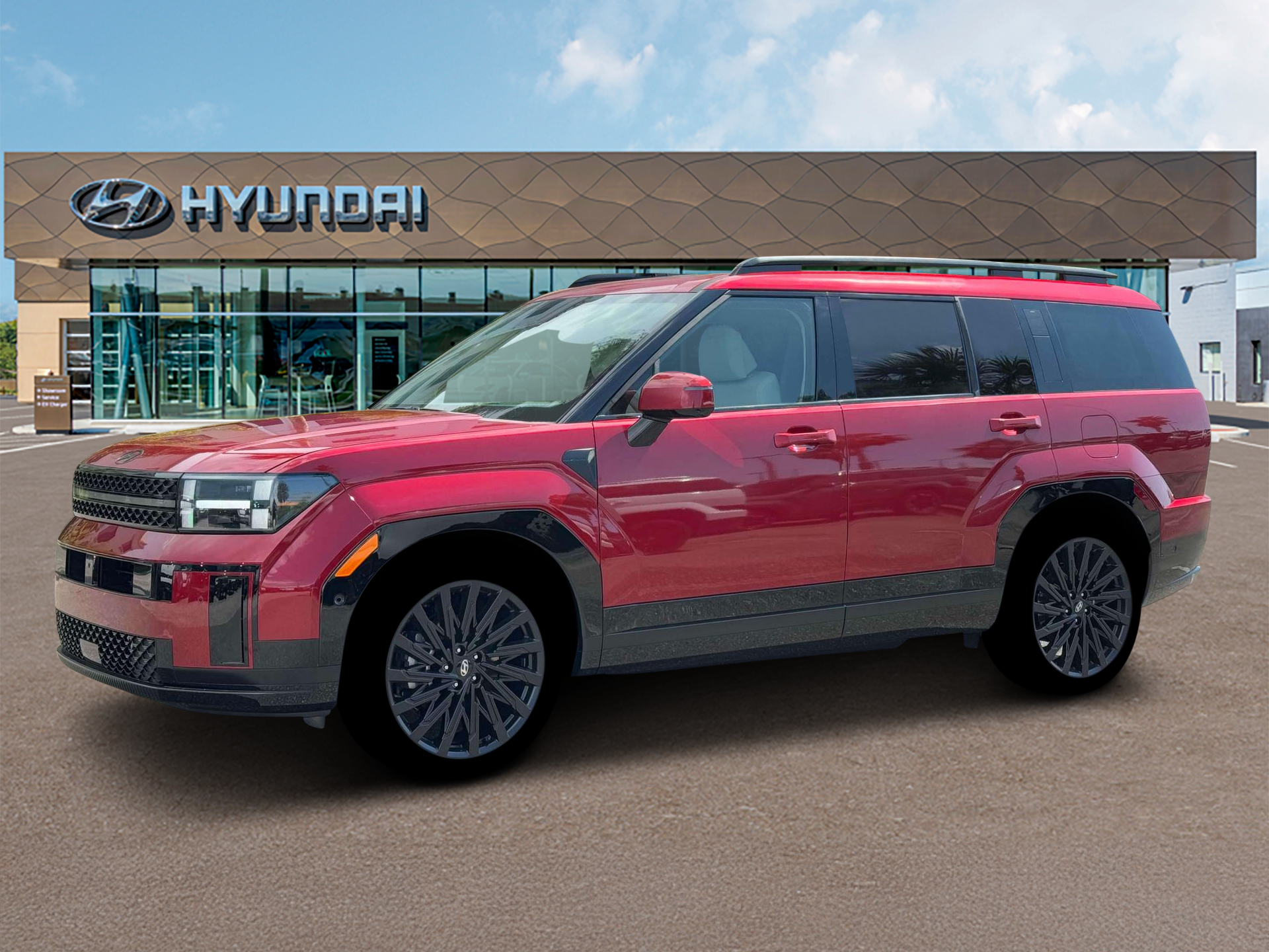 Ultimate Red 2026 Hyundai Santa Fe SUV / Crossover Front-Wheel Drive 8-Speed Automatic