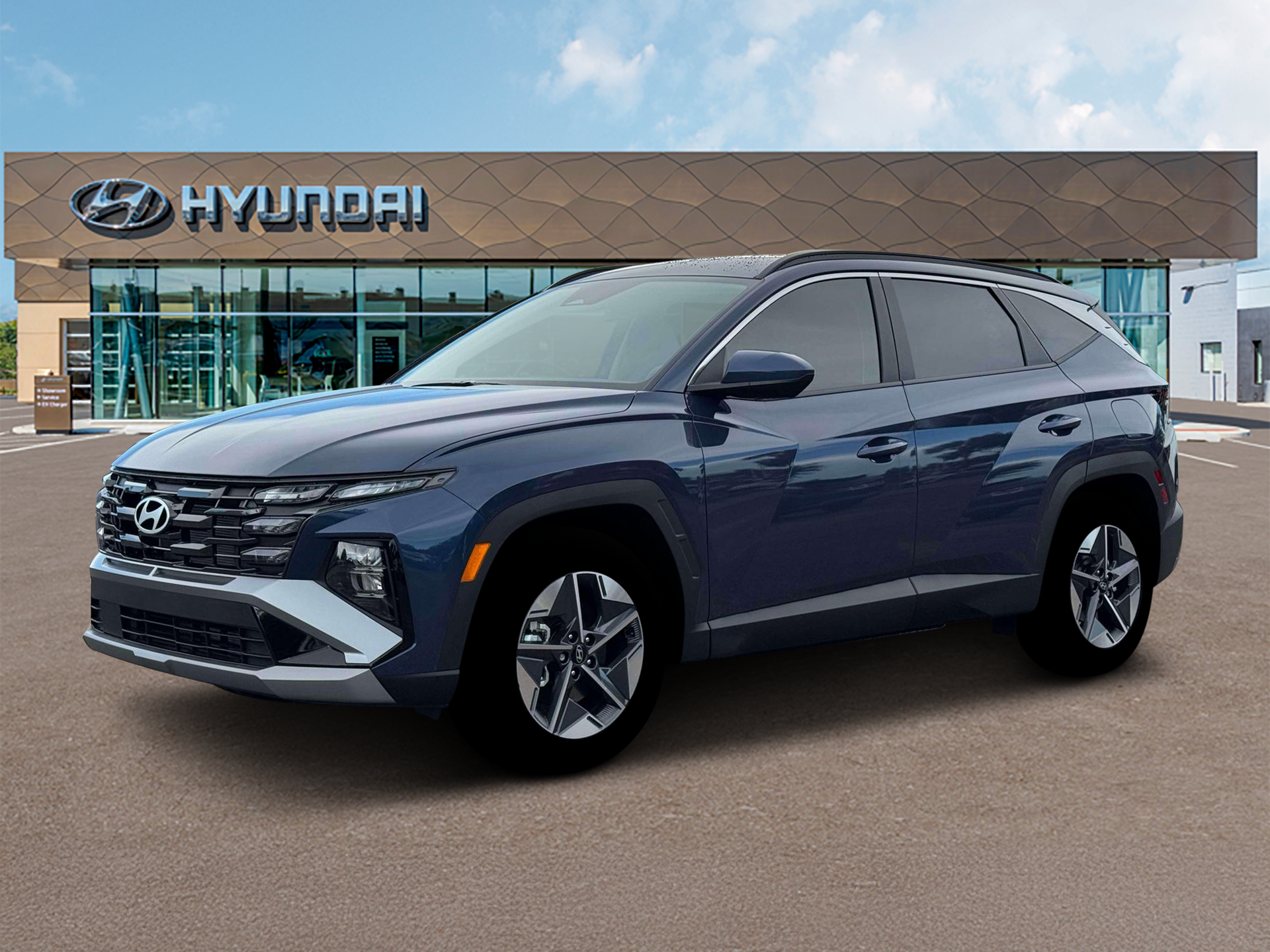 Atlantis Blue 2026 Hyundai Tucson SUV / Crossover Front-Wheel Drive 8-Speed Automatic
