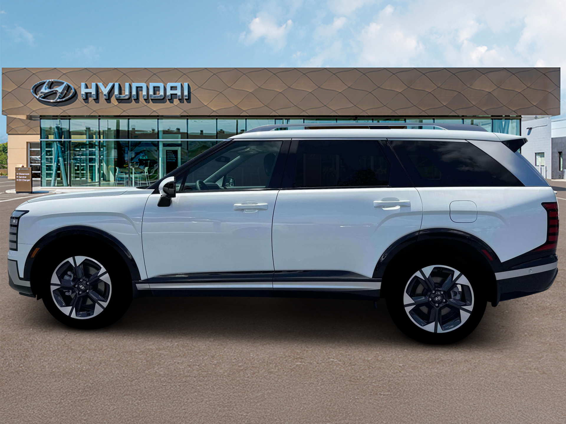 New 2026 White Pearl HYUNDAI Limited FWD image 3
