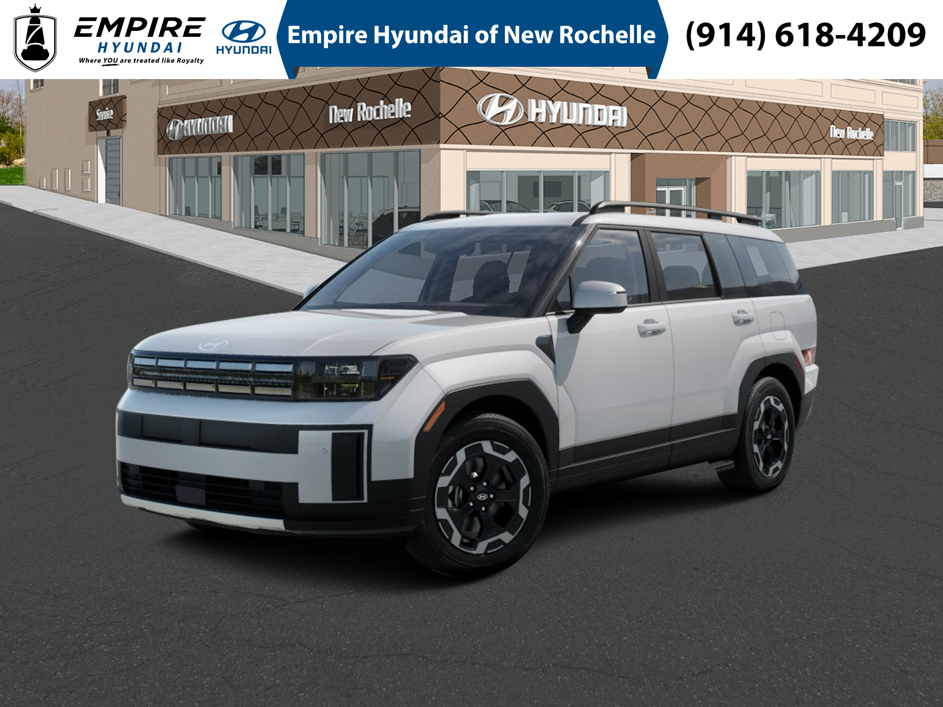 Serenity White 2026 Hyundai Santa Fe SUV / Crossover All-Wheel Drive 8-Speed Automatic