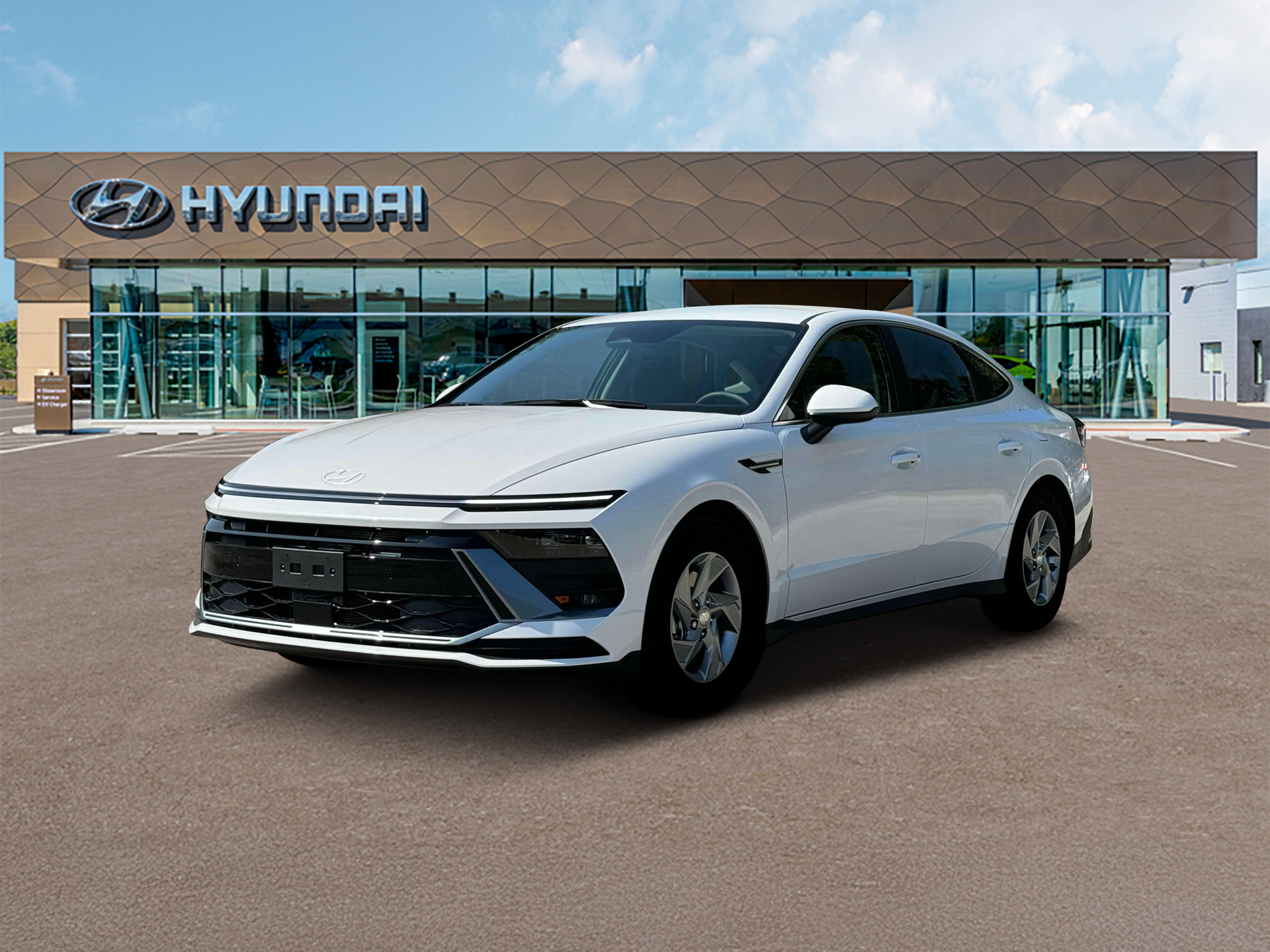 Serenity White 2025 Hyundai Sonata Sedan Front-Wheel Drive Automatic