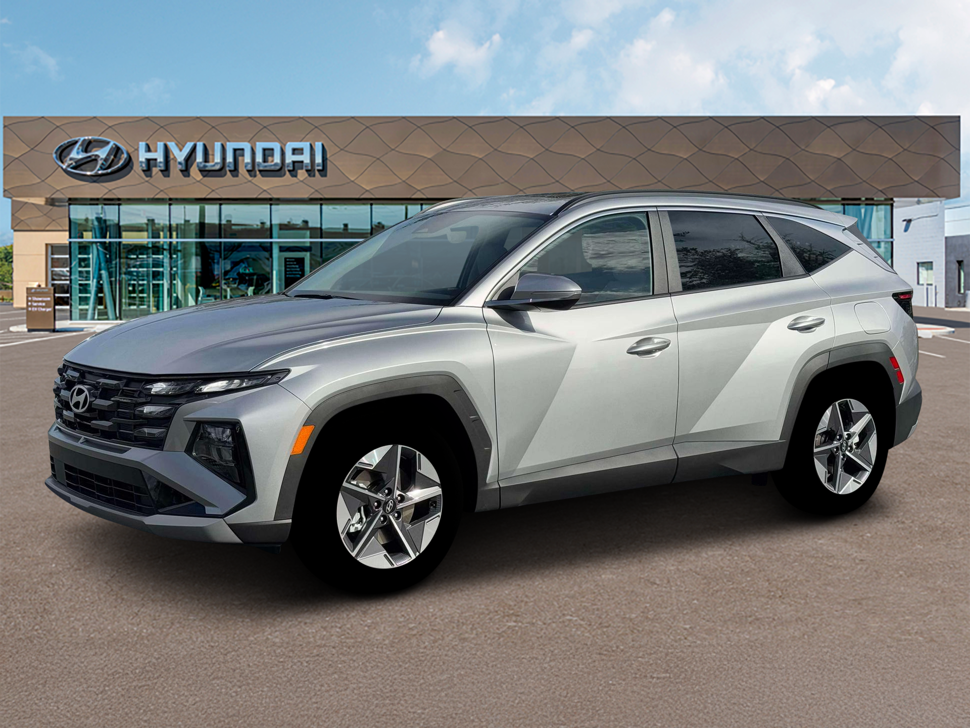 Shimmering Silver 2026 Hyundai Tucson SUV / Crossover Front-Wheel Drive 8-Speed Automatic