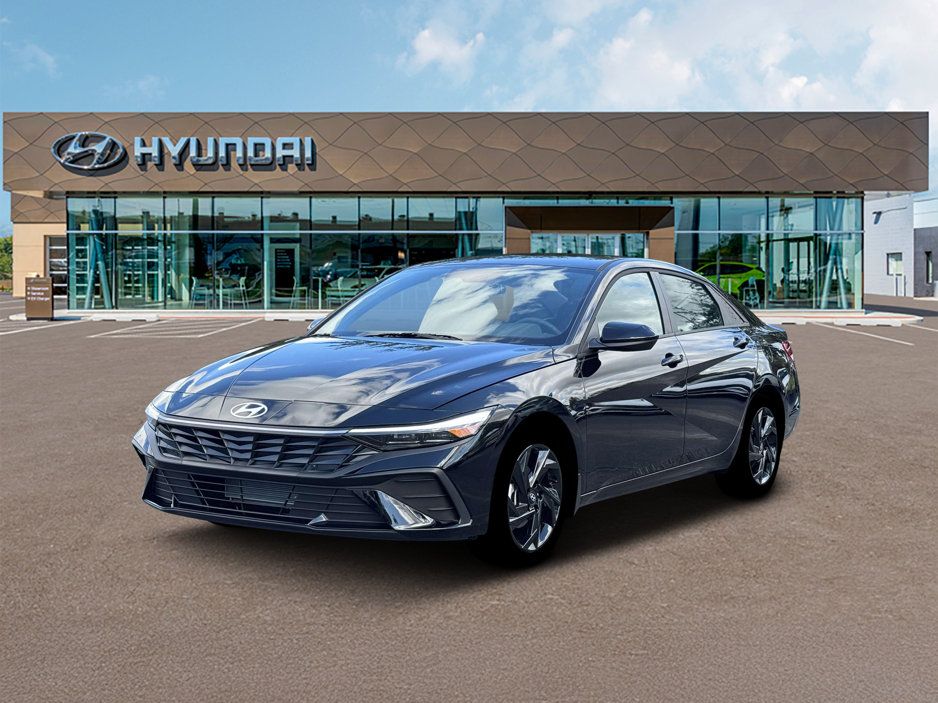 Abyss Black 2026 Hyundai Elantra Sedan Front-Wheel Drive Automatic