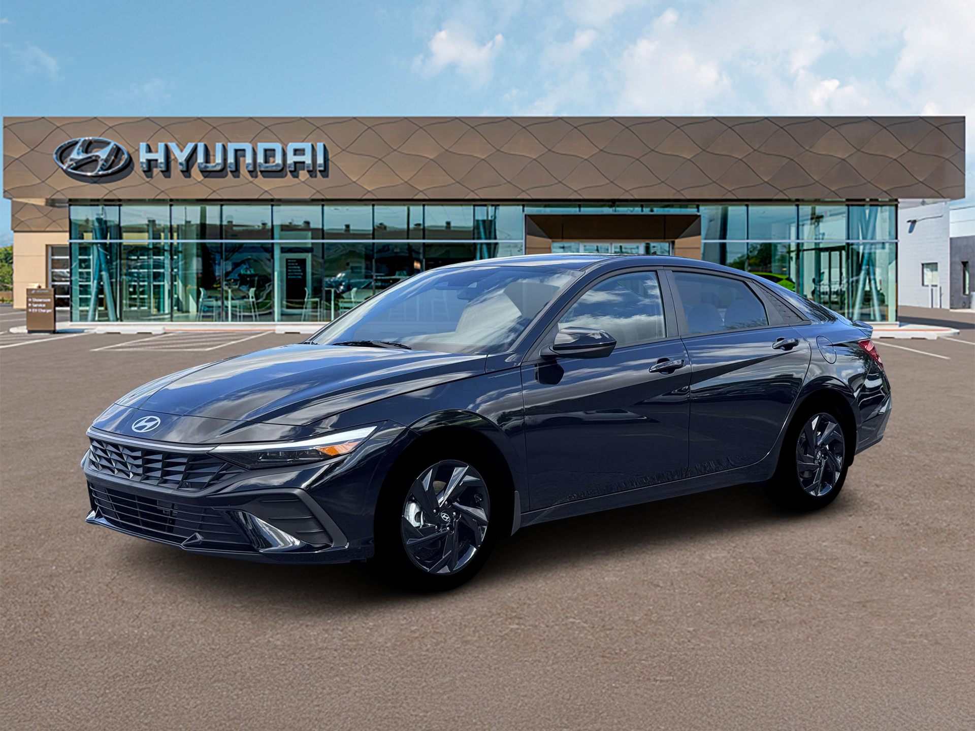 Abyss Black 2026 Hyundai Elantra Sedan Front-Wheel Drive Continuously Variable Transmission