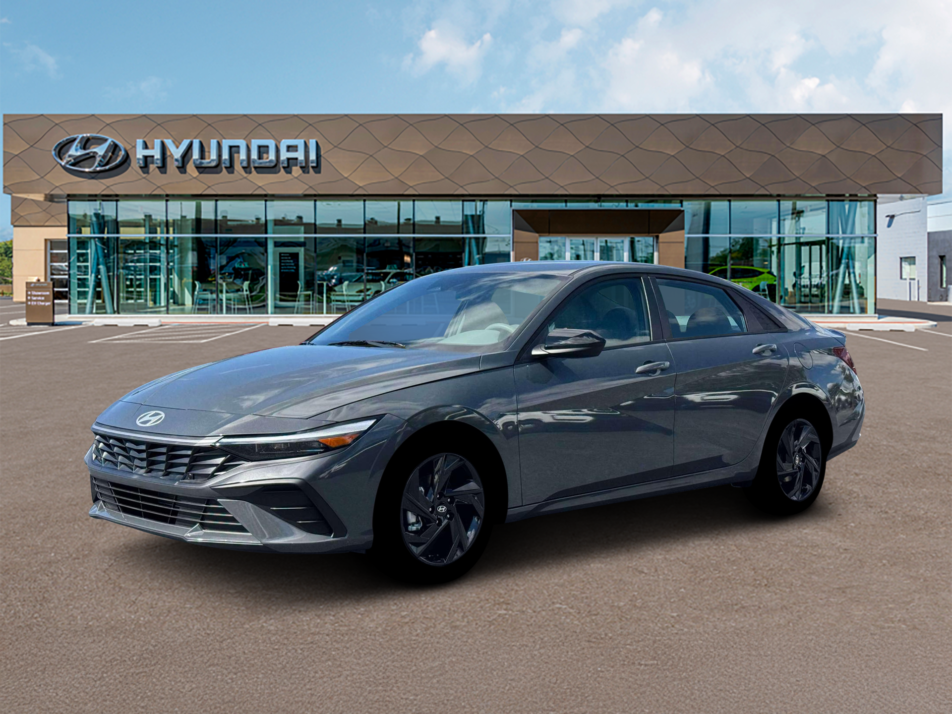 Ecotronic Gray 2026 Hyundai Elantra Sedan Front-Wheel Drive Continuously Variable Transmission