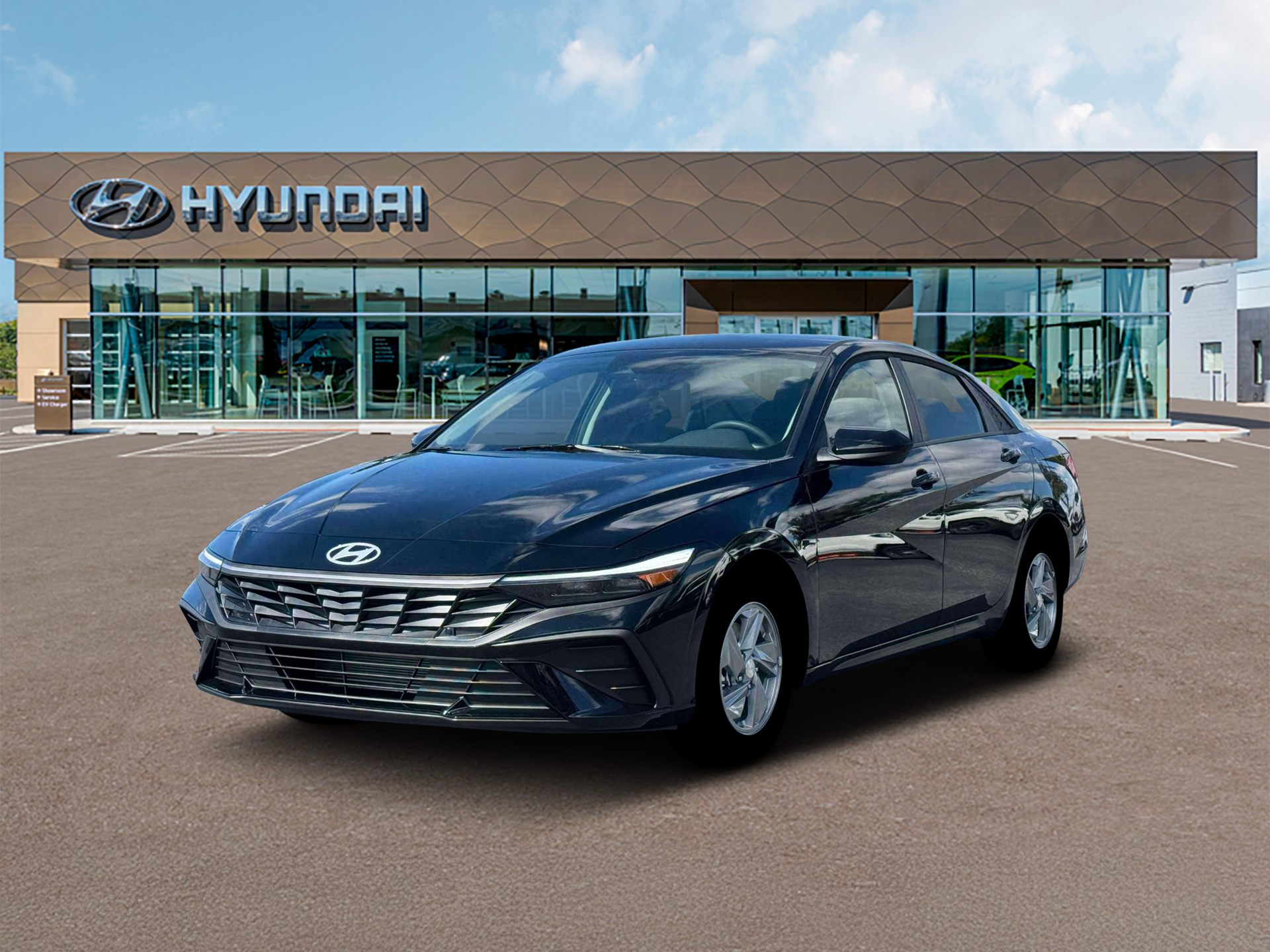 Abyss Black 2026 Hyundai Elantra Sedan Front-Wheel Drive Automatic