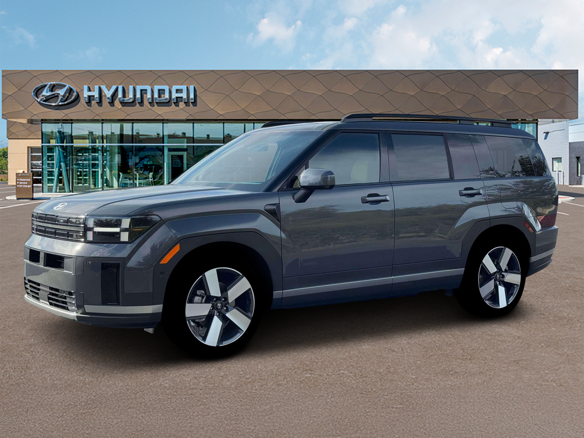 Ecotronic Gray 2026 Hyundai Santa Fe SUV / Crossover Front-Wheel Drive 8-Speed Automatic