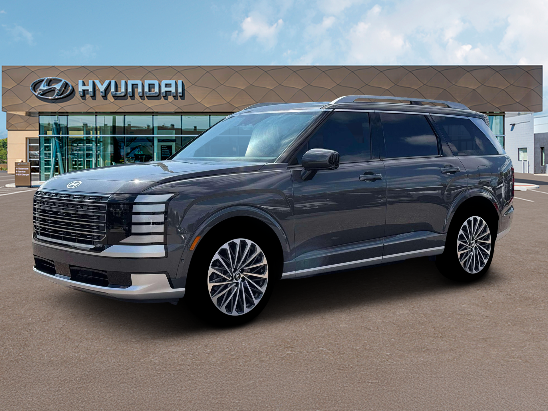 Ecotronic Gray Pearl 2026 Hyundai Palisade Hybrid Calligraphy FWD SUV / Crossover Front-Wheel Drive 6-Speed Automatic