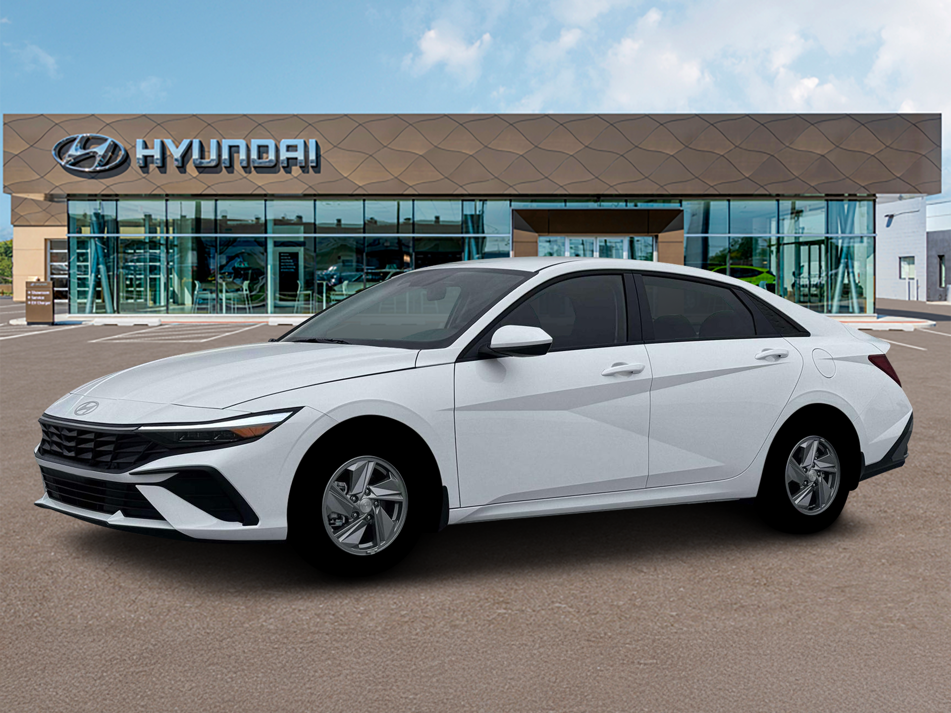Serenity White 2026 Hyundai Elantra Sedan Front-Wheel Drive Continuously Variable Transmission