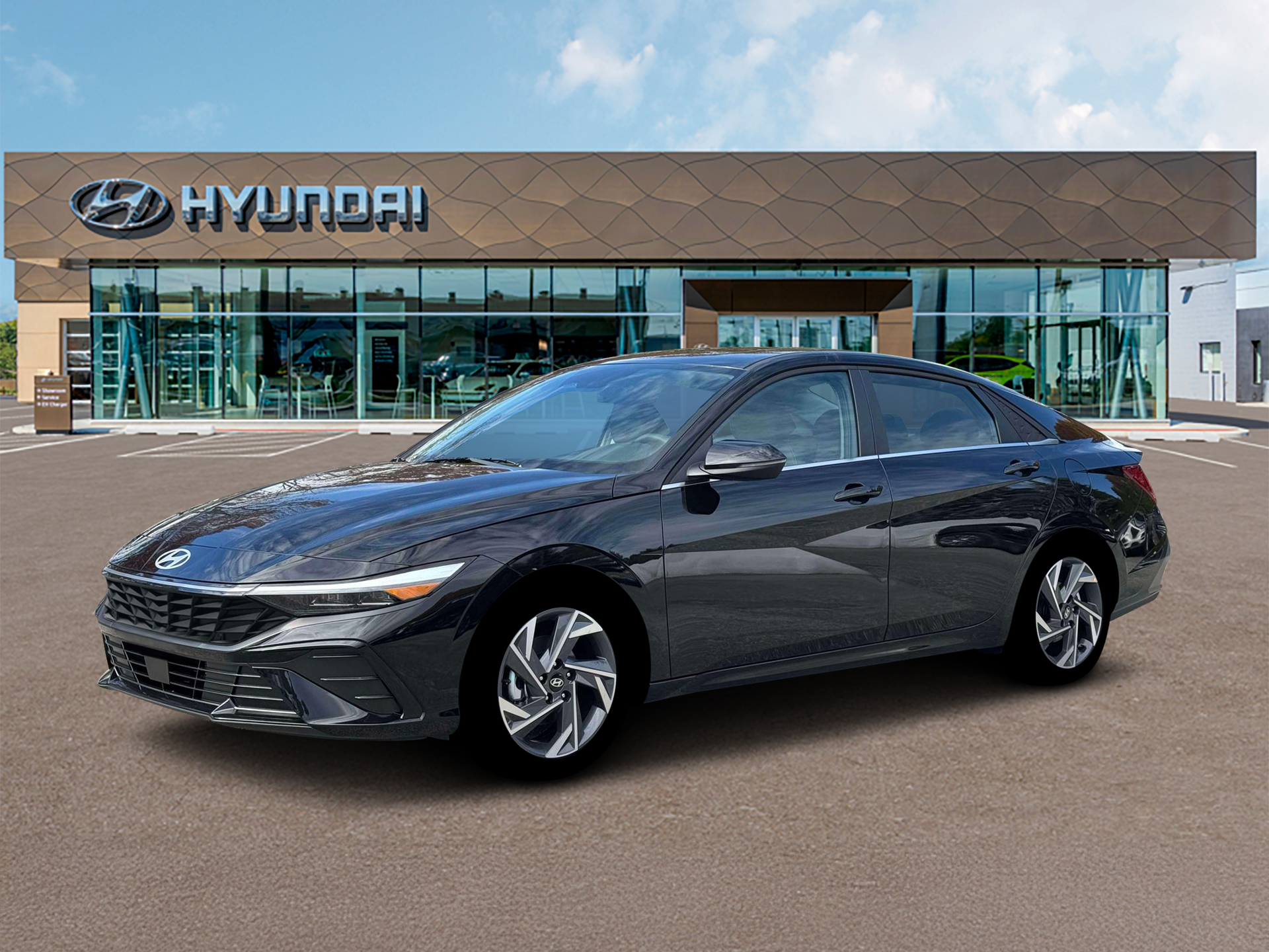 Abyss Black 2026 Hyundai Elantra Sedan Front-Wheel Drive Continuously Variable Transmission
