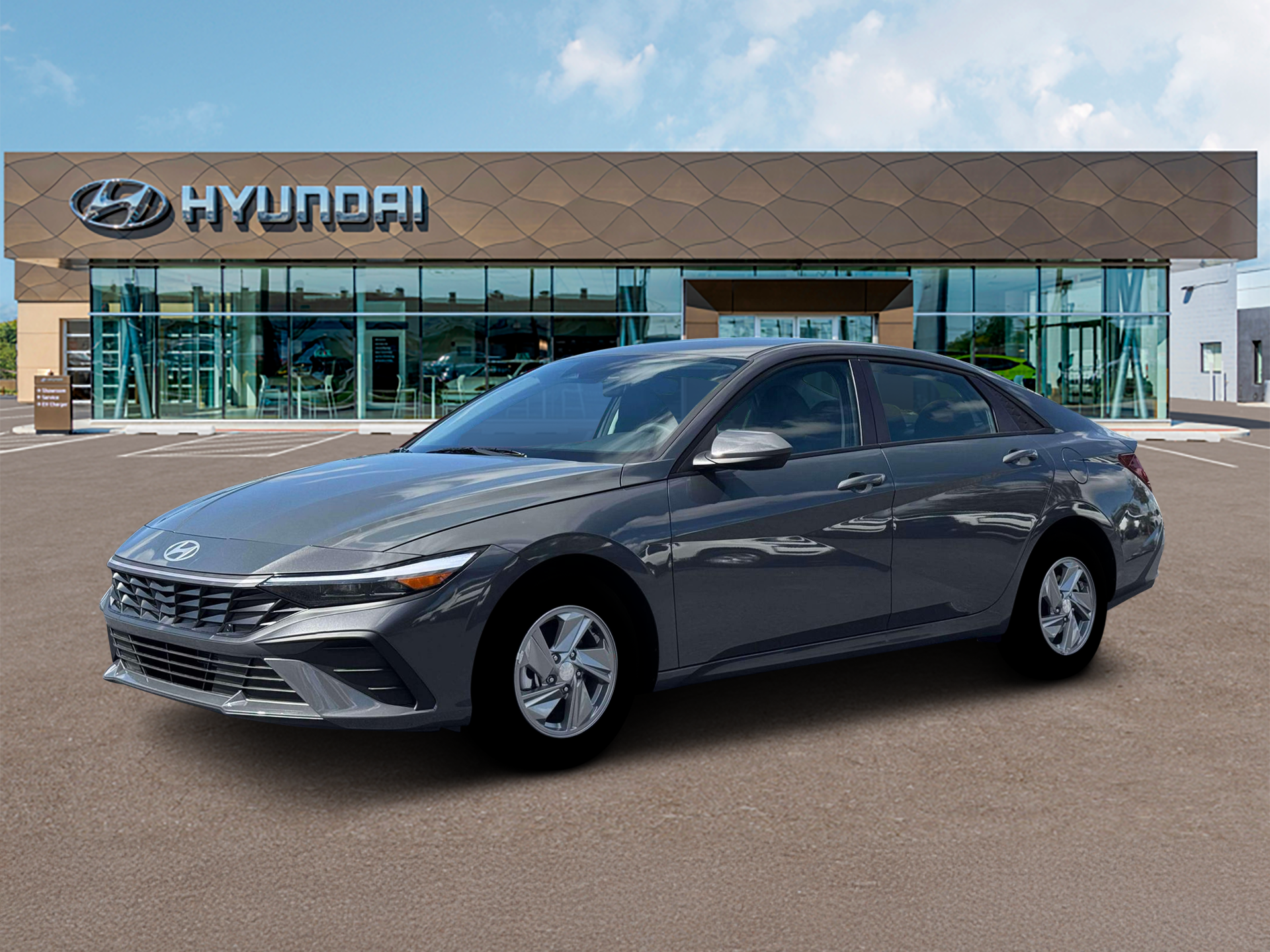Ecotronic Gray 2026 Hyundai Elantra Sedan Front-Wheel Drive Continuously Variable Transmission