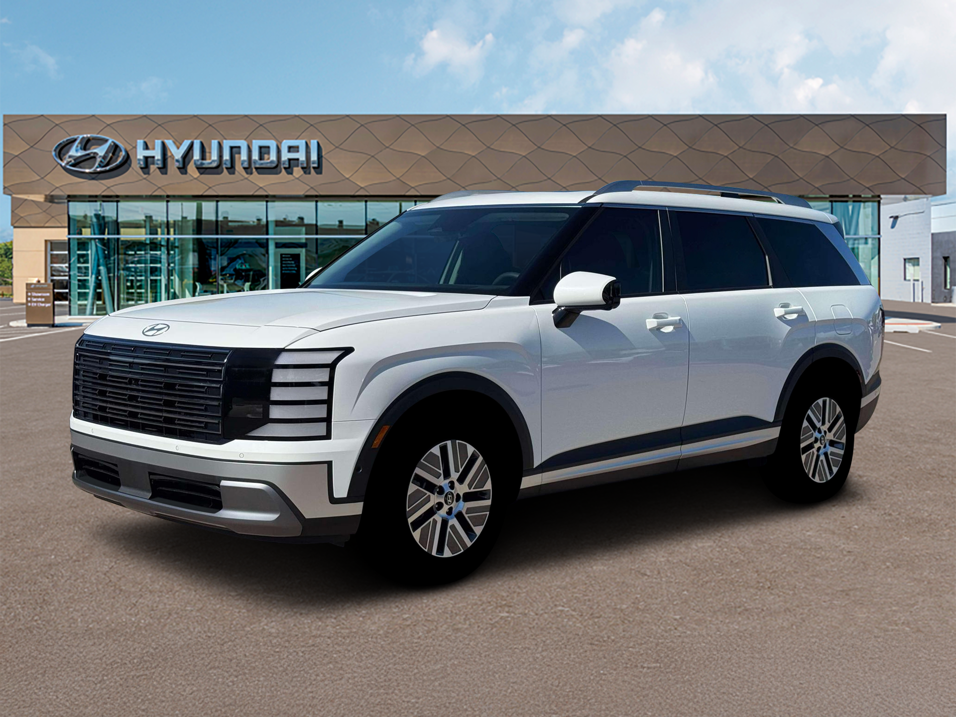 New 2026 White HYUNDAI Blue SEL Premium 7P image 2