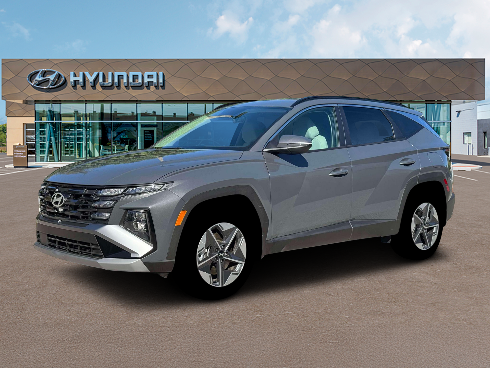 Ecotronic Gray 2026 Hyundai Tucson Hybrid SUV / Crossover All-Wheel Drive 6-Speed Automatic