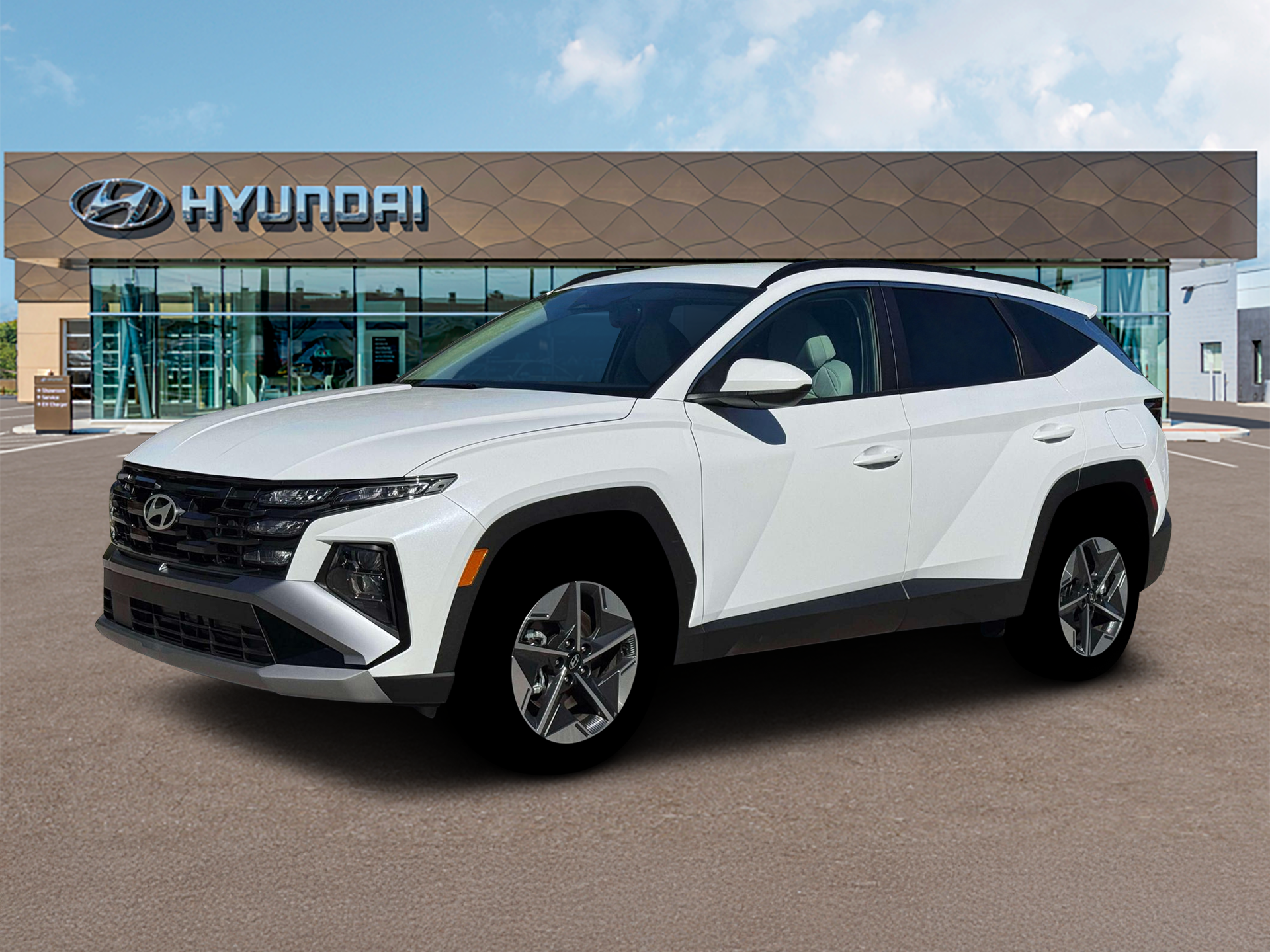 Creamy White Pearl 2026 Hyundai Tucson Hybrid SUV / Crossover All-Wheel Drive 6-Speed Automatic