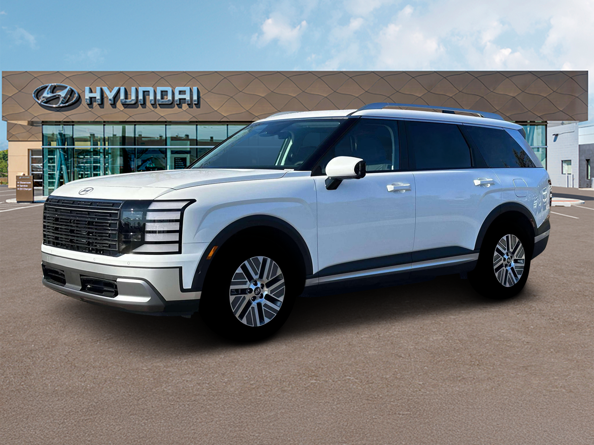 Creamy White Pearl 2026 Hyundai Palisade Hybrid SUV / Crossover All-Wheel Drive 6-Speed Automatic