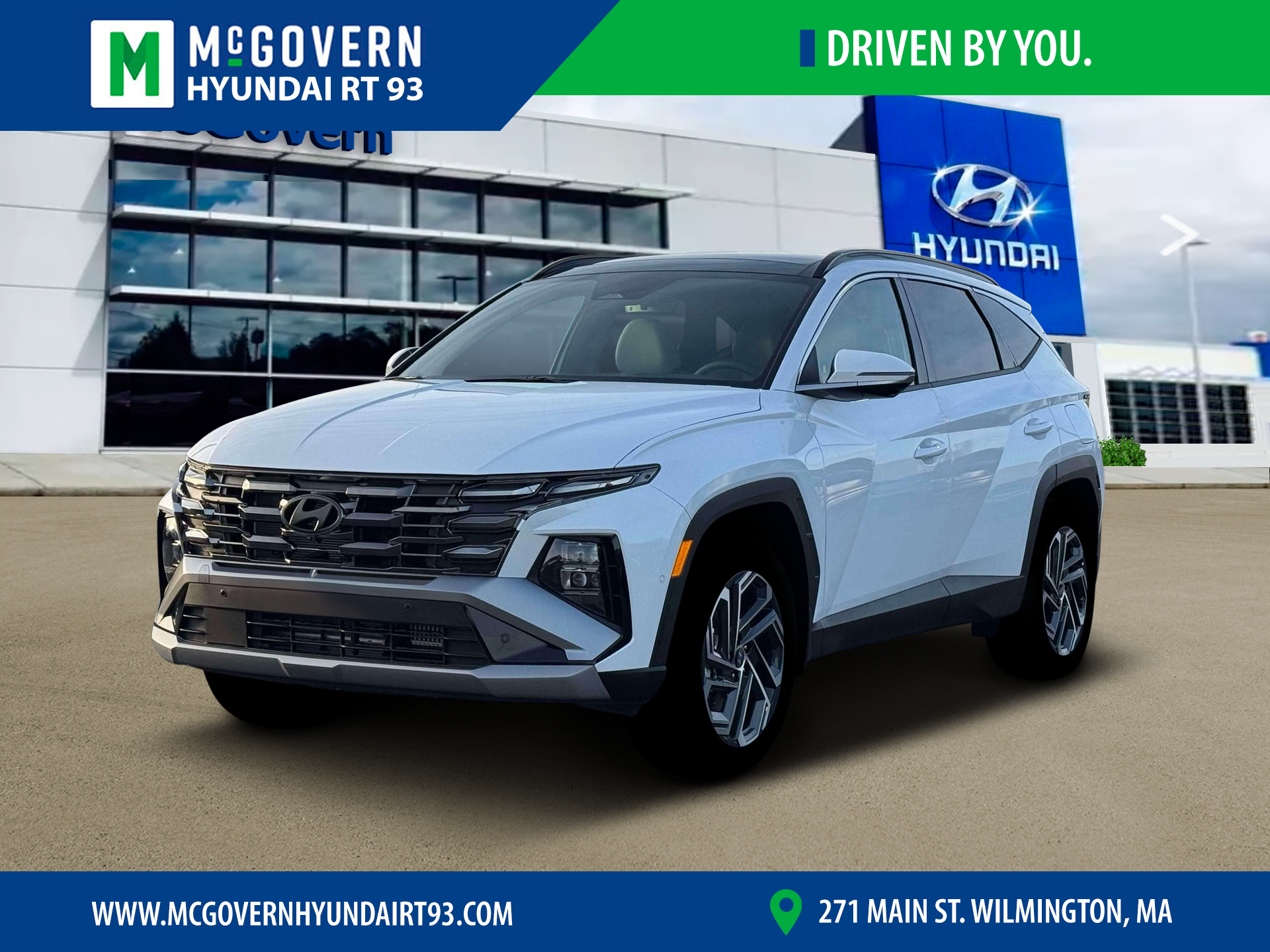 Creamy White Pearl 2026 Hyundai Tucson Hybrid SUV / Crossover All-Wheel Drive Automatic