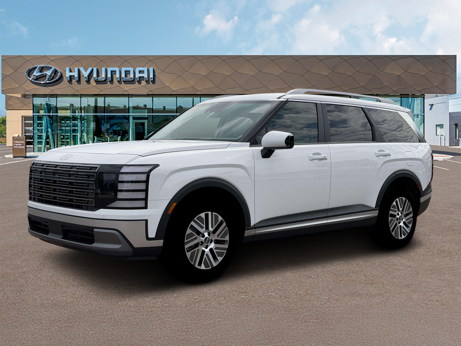 New 2026 White Pearl HYUNDAI Blue SEL 8P image 2