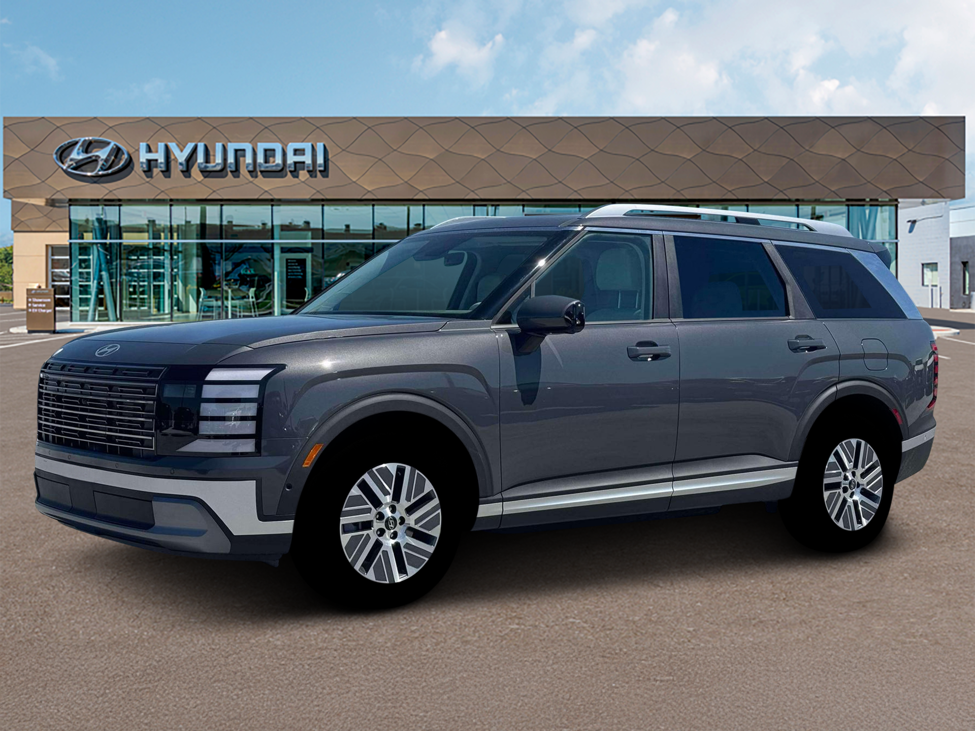 Ecotronic Gray Pearl 2026 Hyundai Palisade Hybrid SUV / Crossover All-Wheel Drive 6-Speed Automatic