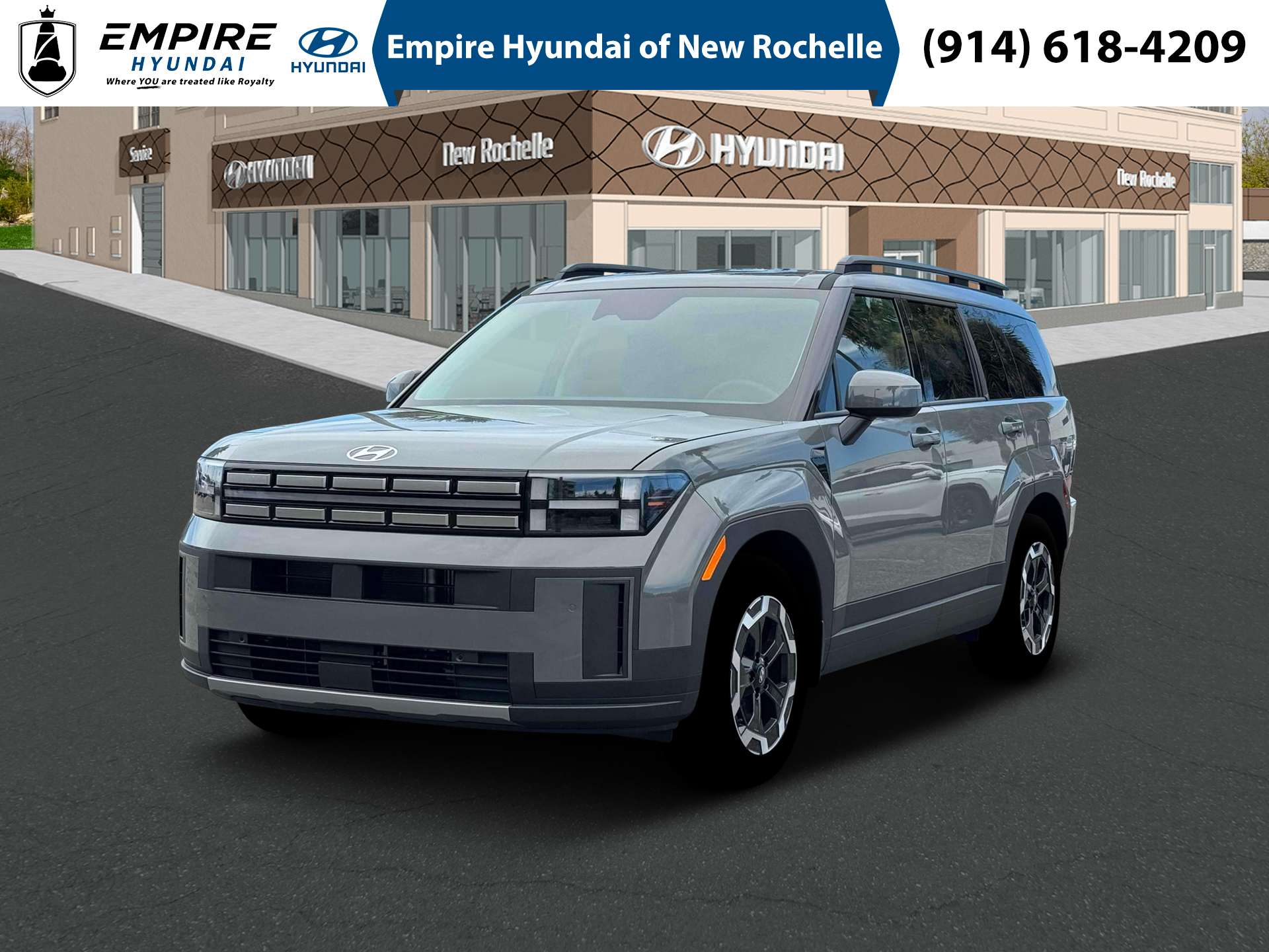Hampton Gray 2026 Hyundai Santa Fe SUV / Crossover All-Wheel Drive 8-Speed Automatic