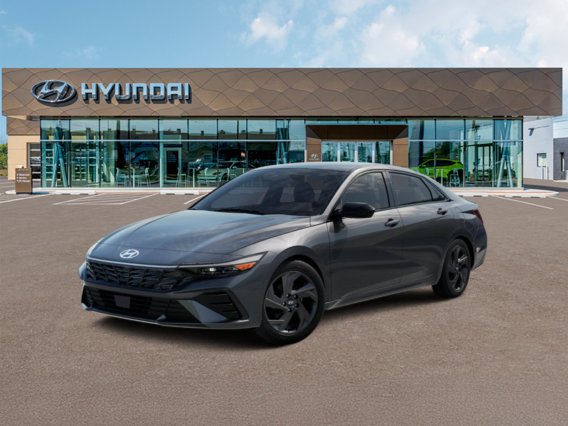 Ecotronic Gray 2026 Hyundai Elantra Sedan Front-Wheel Drive Continuously Variable Transmission