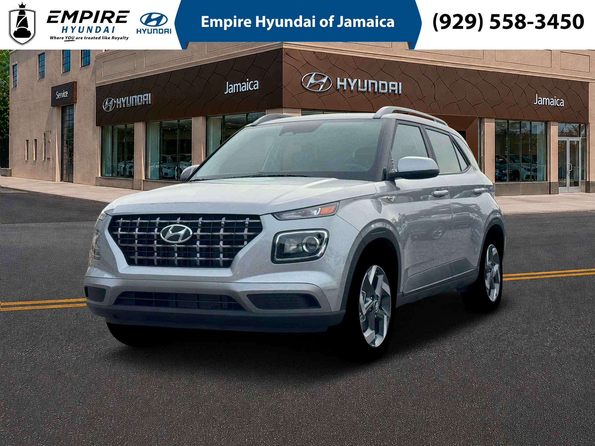 Shimmering Silver 2026 Hyundai Venue SUV / Crossover Front-Wheel Drive Continuously Variable Transmission