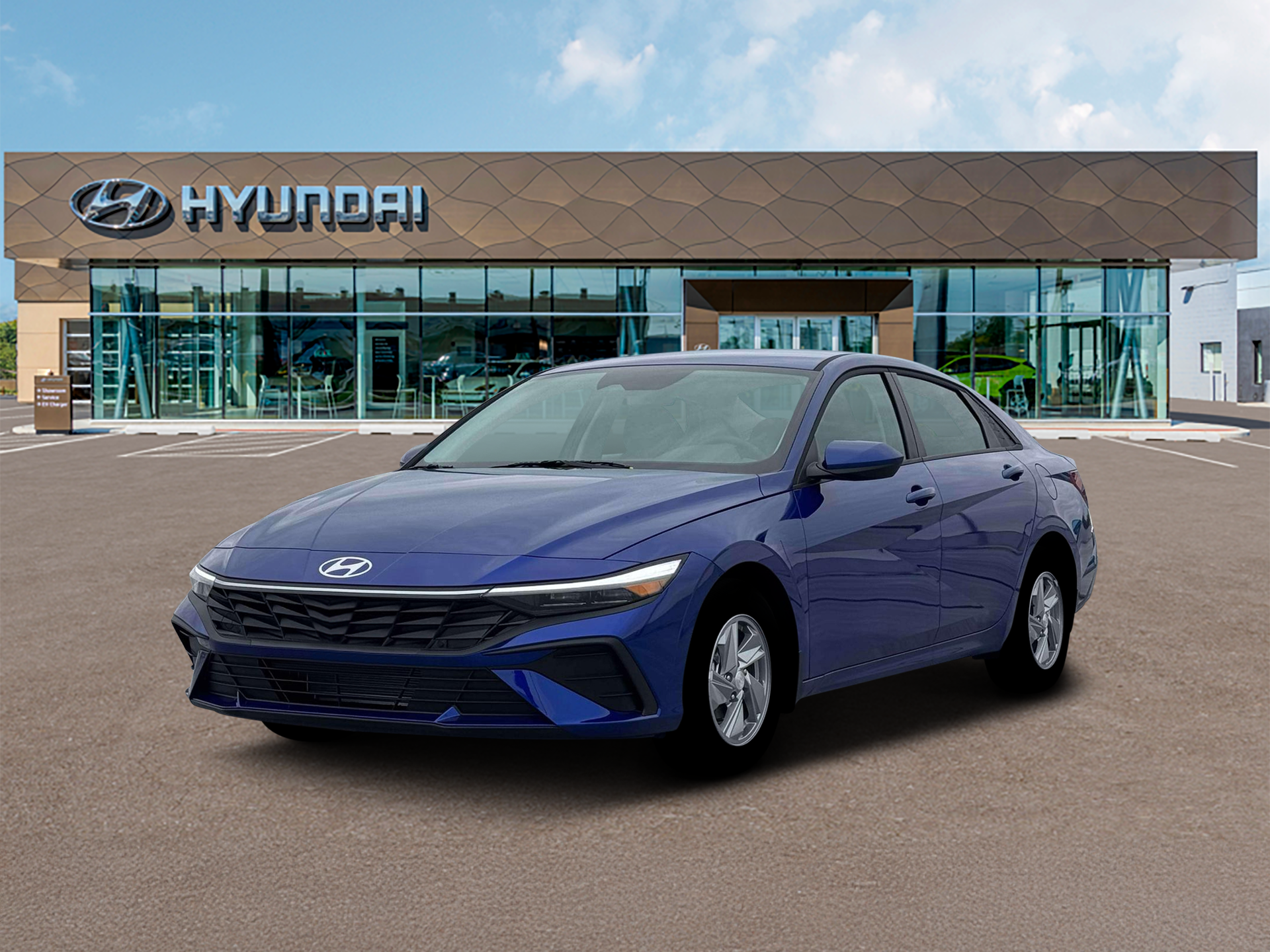 Intense Blue 2026 Hyundai Elantra Sedan Front-Wheel Drive 