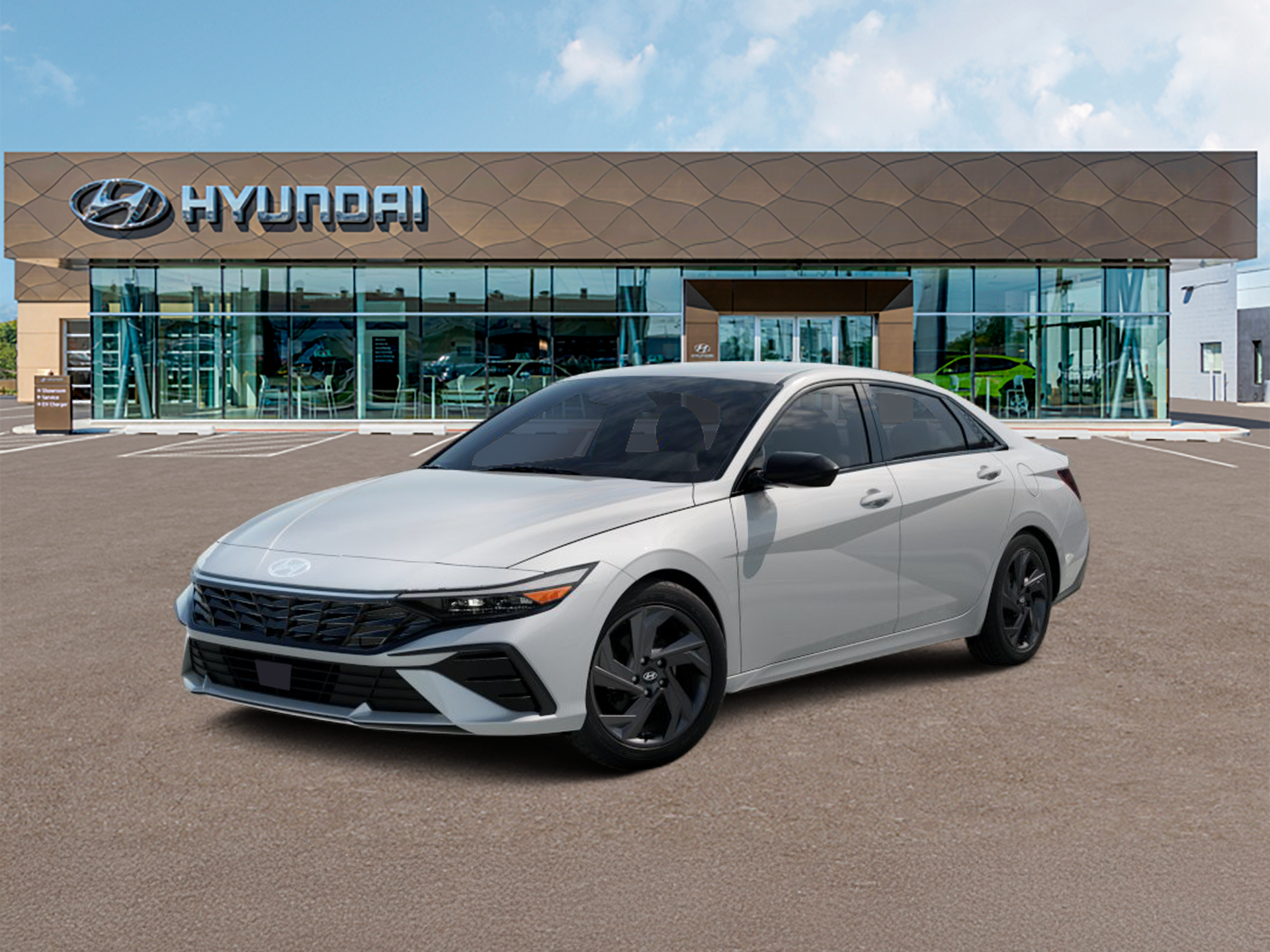 Serenity White 2026 Hyundai Elantra Sedan Front-Wheel Drive Continuously Variable Transmission