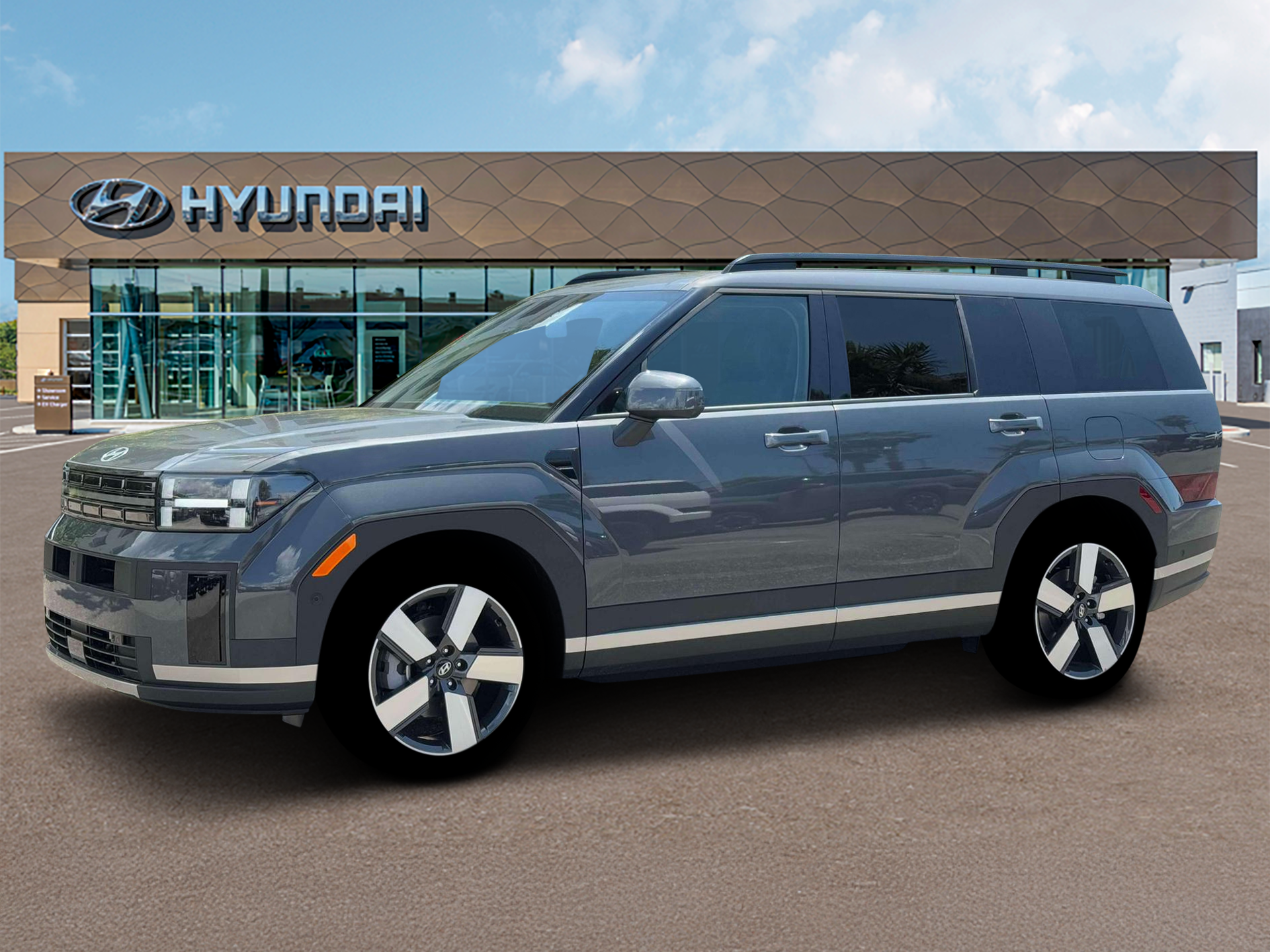 Ecotronic Gray 2026 Hyundai Santa Fe Hybrid SUV / Crossover Front-Wheel Drive 6-Speed Automatic