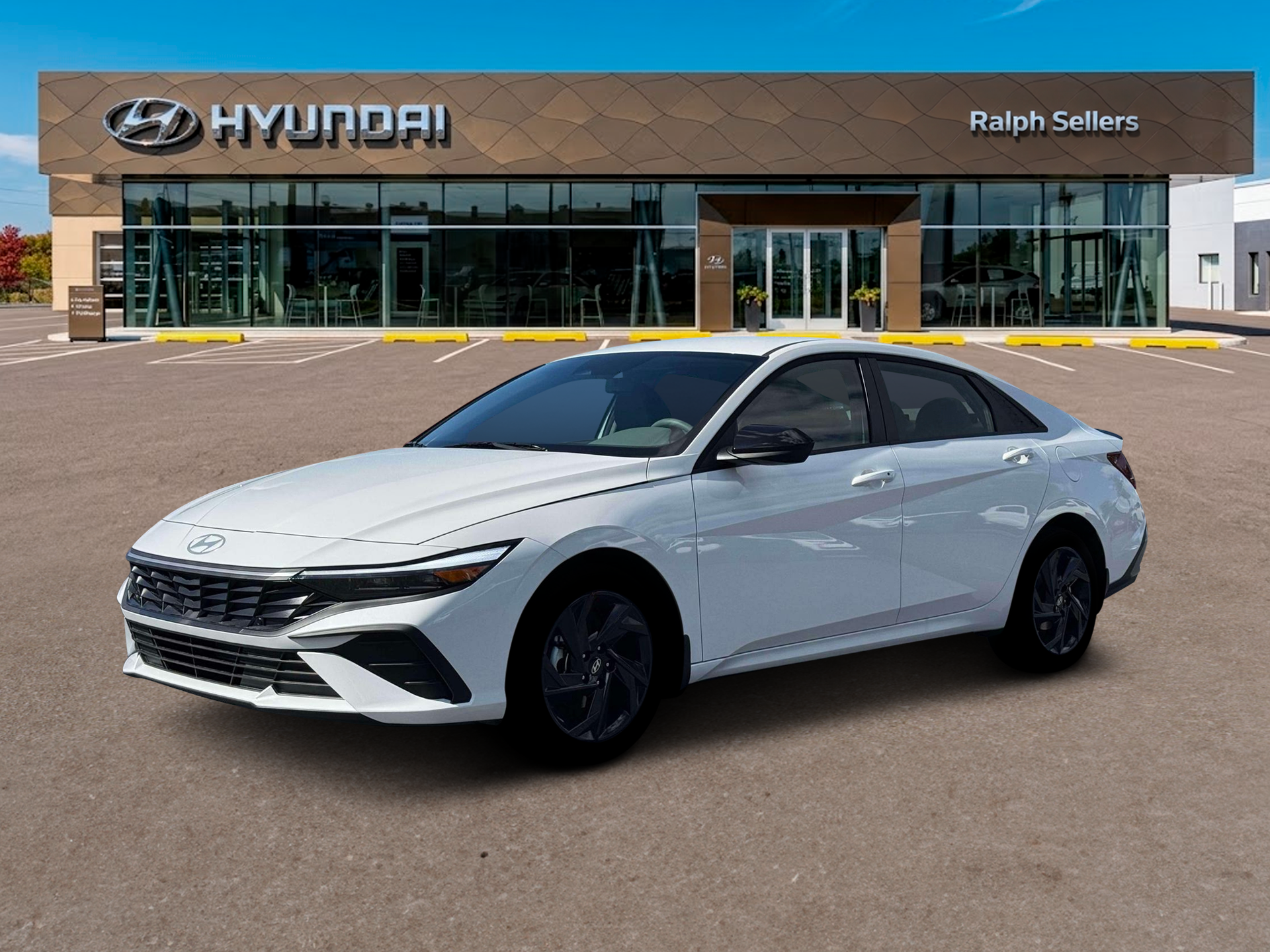 Serenity White 2026 Hyundai Elantra Sedan Front-Wheel Drive Continuously Variable Transmission