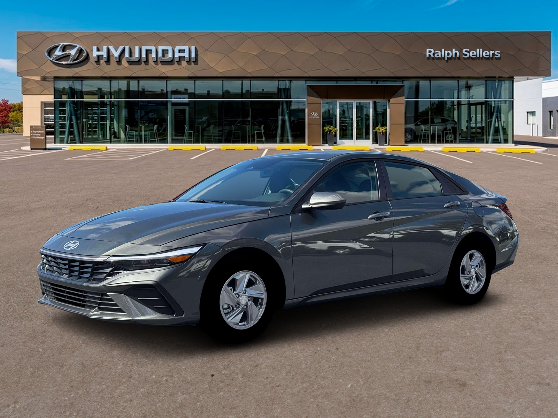 Amazon Gray 2026 Hyundai Elantra Sedan Front-Wheel Drive Continuously Variable Transmission