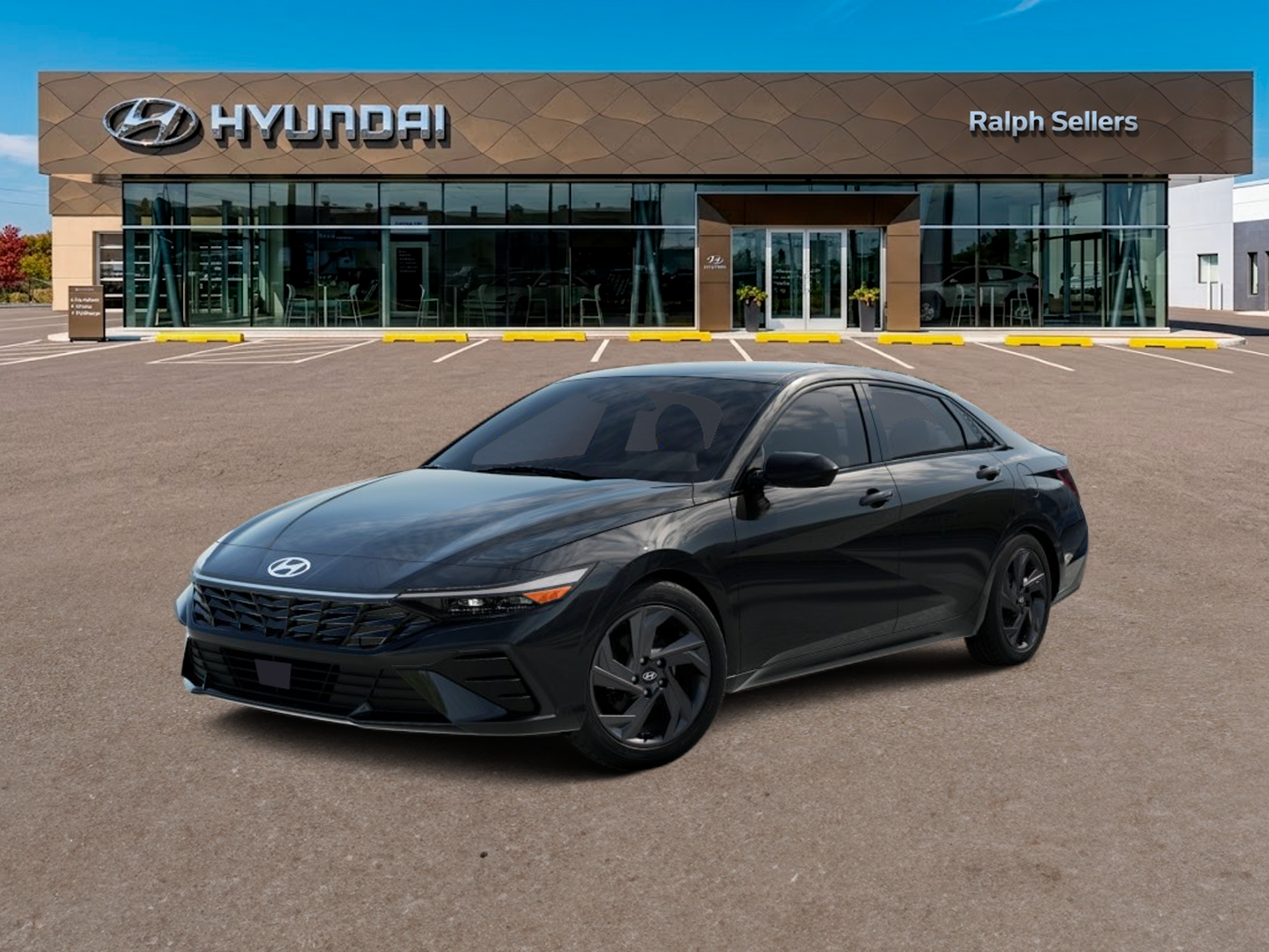 Abyss Black 2026 Hyundai Elantra Sedan Front-Wheel Drive Continuously Variable Transmission