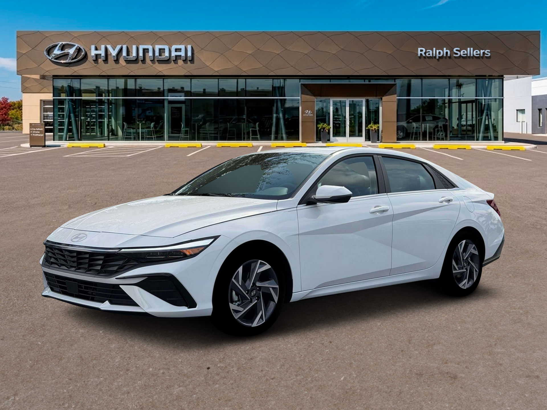 Serenity White 2026 Hyundai Elantra Hybrid Sedan Front-Wheel Drive 6-Speed Automatic