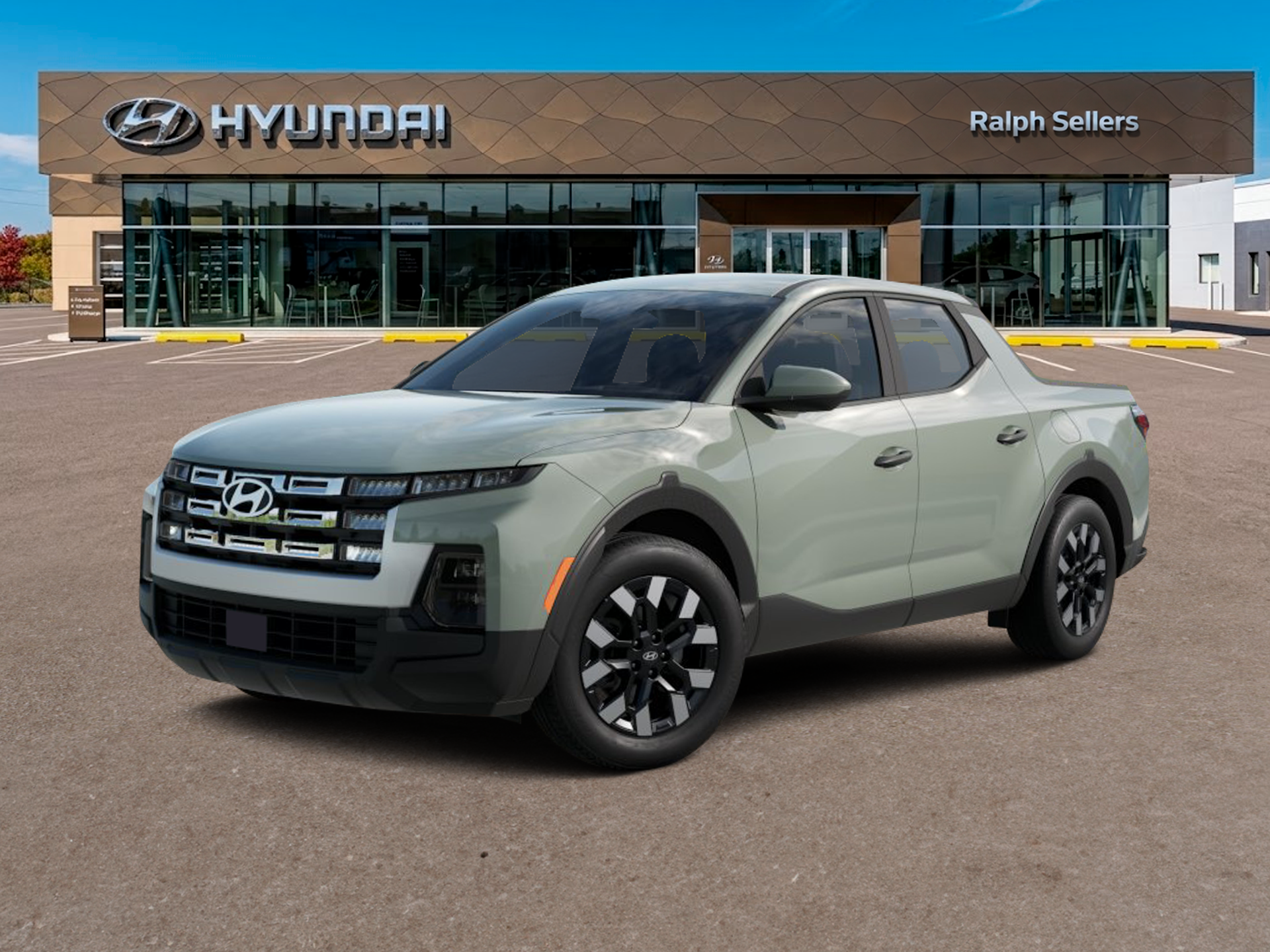 Sage Gray 2027 Hyundai Santa Cruz Pickup Truck Front-Wheel Drive 8-Speed Automatic