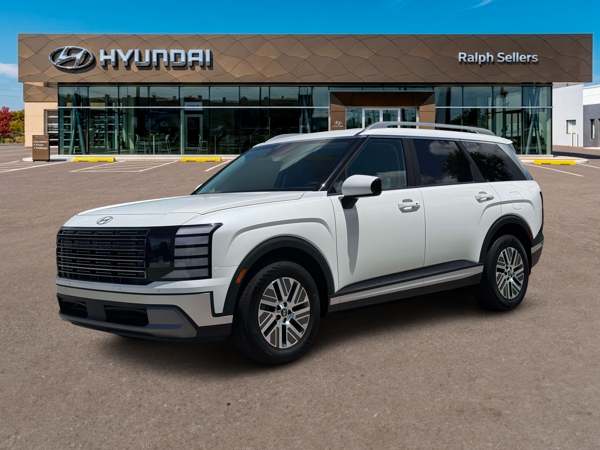 Creamy White Pearl 2027 Hyundai Palisade Hybrid SUV / Crossover Front-Wheel Drive 6-Speed Automatic
