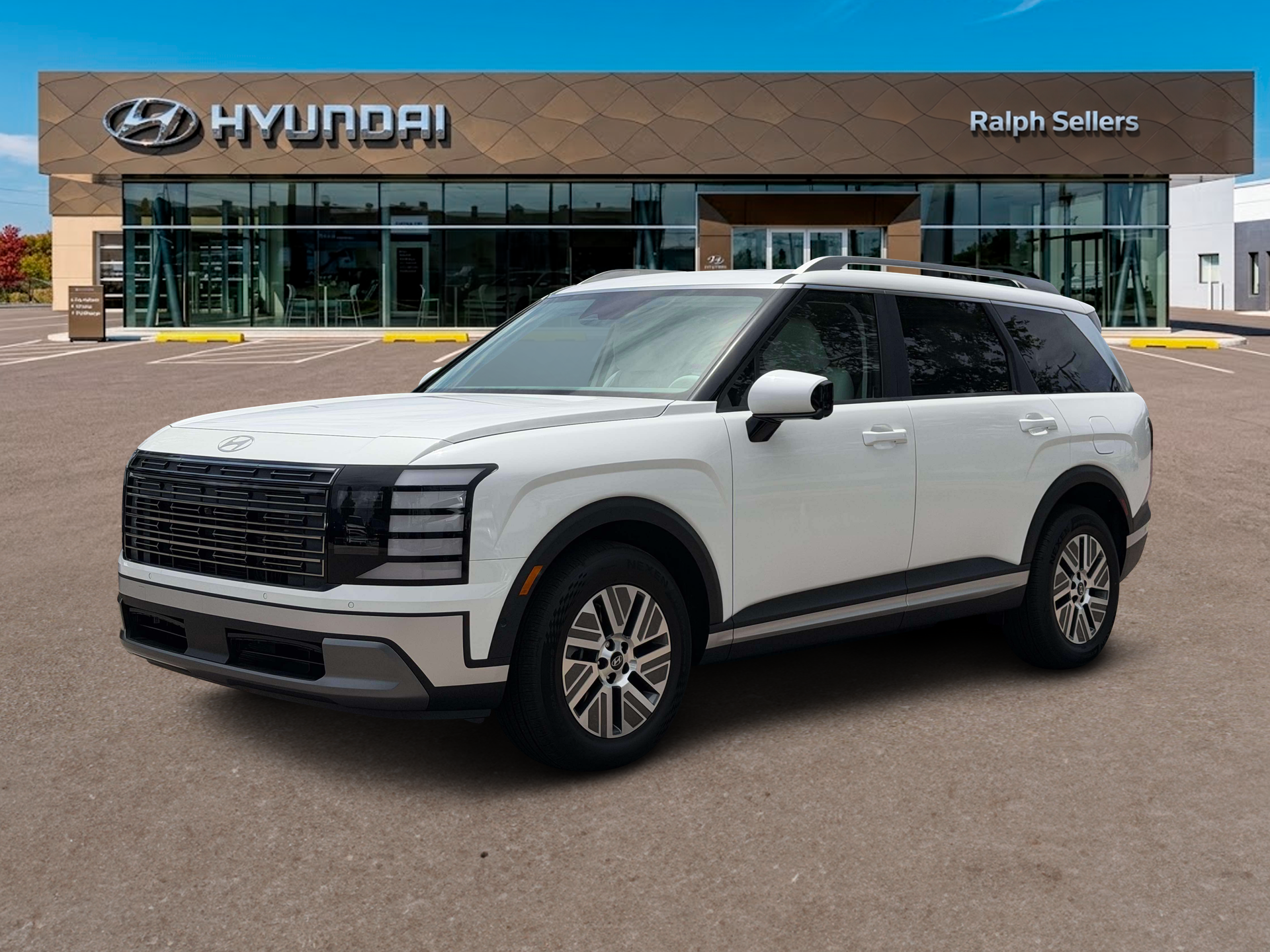 Creamy White Pearl 2027 Hyundai Palisade Hybrid SUV / Crossover All-Wheel Drive 6-Speed Automatic